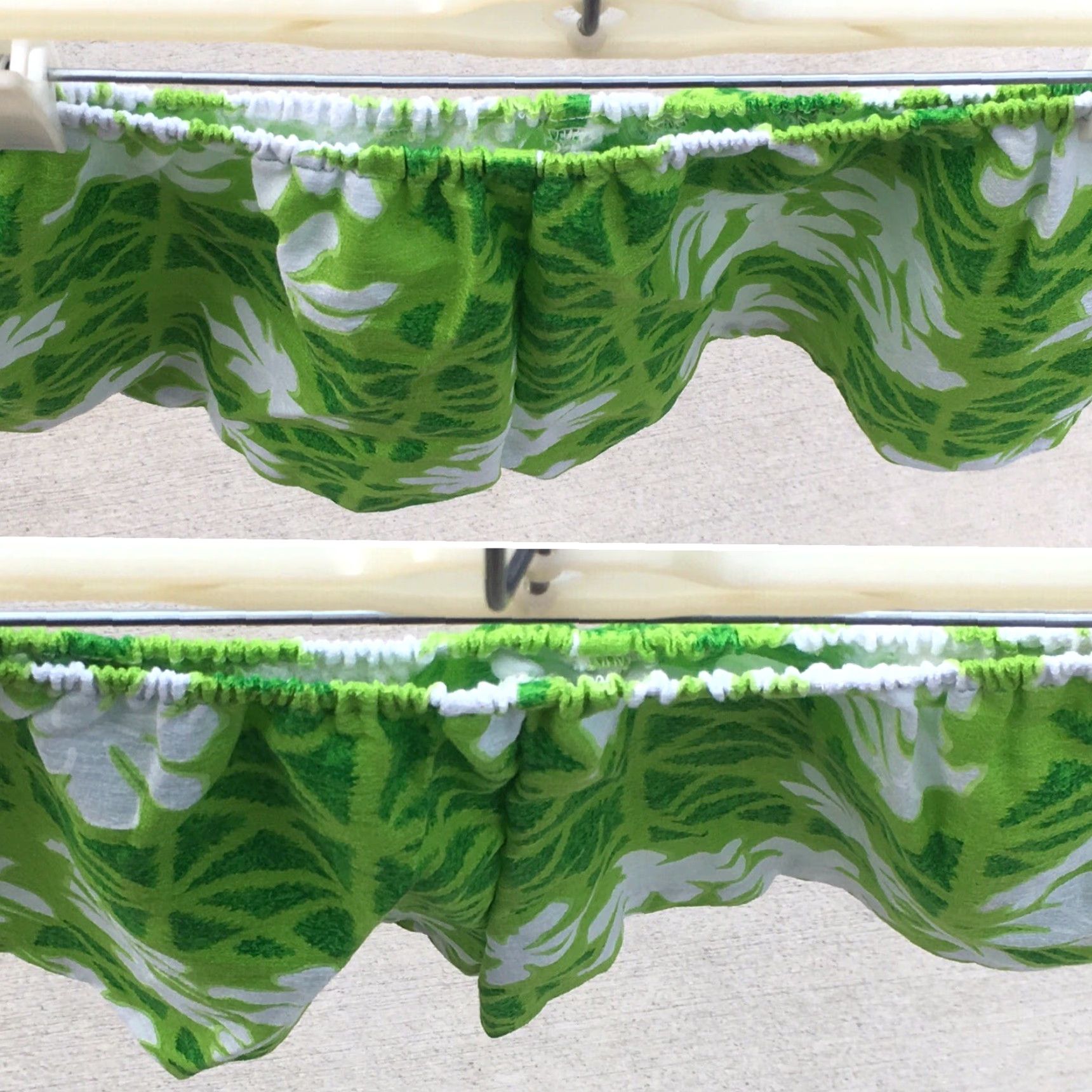 ALOHAS Vintage Hawaiian Shorts Green White Polynesian Floral Tiki Aloha Size 12 Small Size 34" / US 12 / IT 48 - 6 Thumbnail