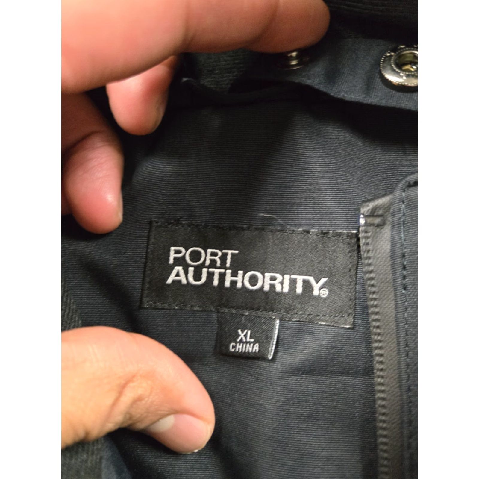 Port Authority Levi's Stadium Jacket Mens XL Black Hooded Full Zip Lined Rain Jacket Employee Size US XL / EU 56 / 4 - 5 Thumbnail