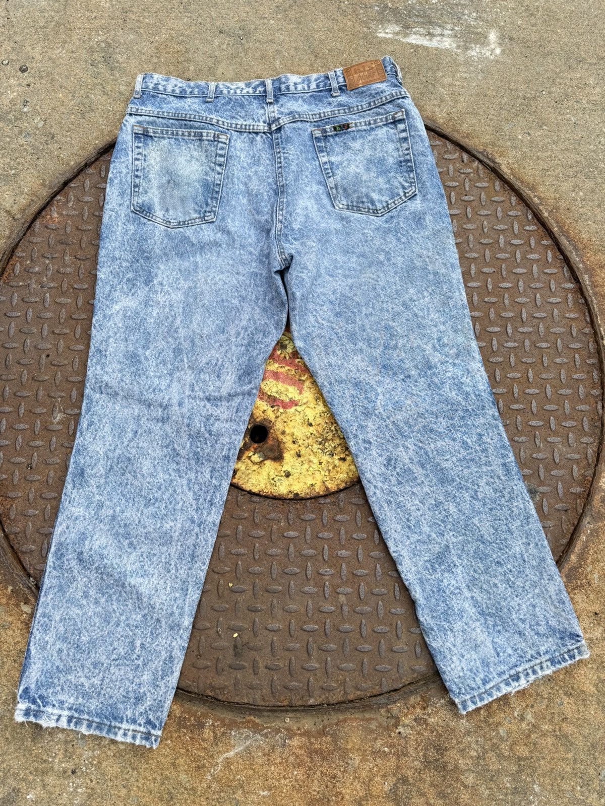 Band Tees × Vintage 80’s Vintage Acid Wash Denim Jeans Size US 36 / EU 52 - 5 Thumbnail