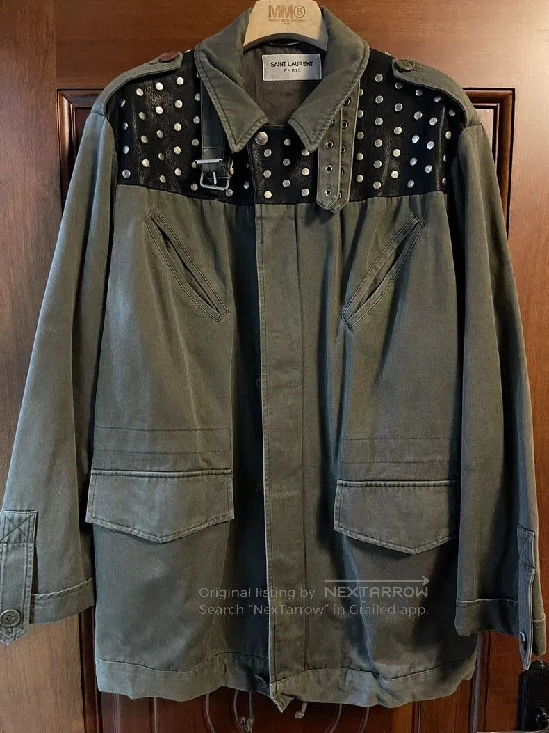 Saint Laurent Paris Vintage Military Jacket.
