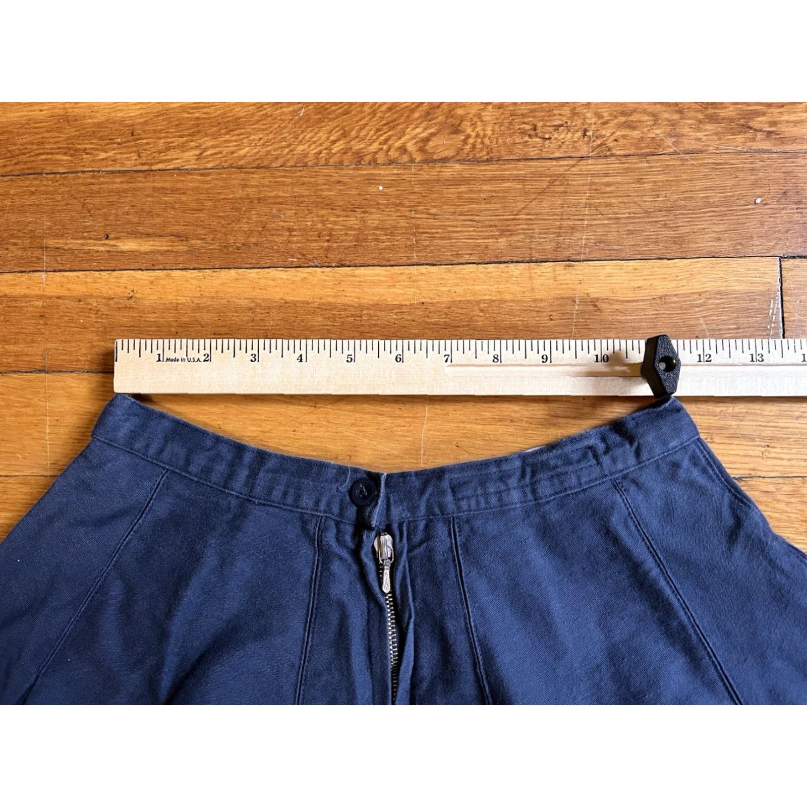Vintage VINTAGE Katharine Hamnett High Waist Pleated Midi Skirt Women’s Large Blue Skirt Size 36" / US 14 / IT 50 - 7 Thumbnail