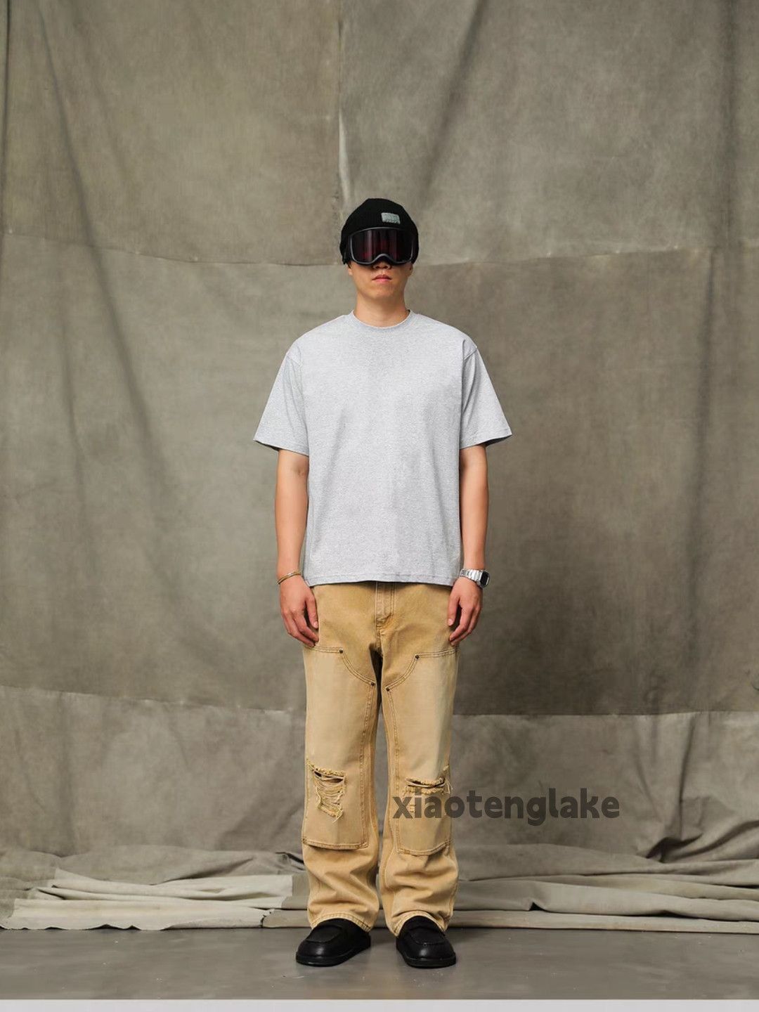 Designer × Jean × Vintage washed faded workwear carpenter damaged jeans Size US 36 / EU 52 - 9 Thumbnail