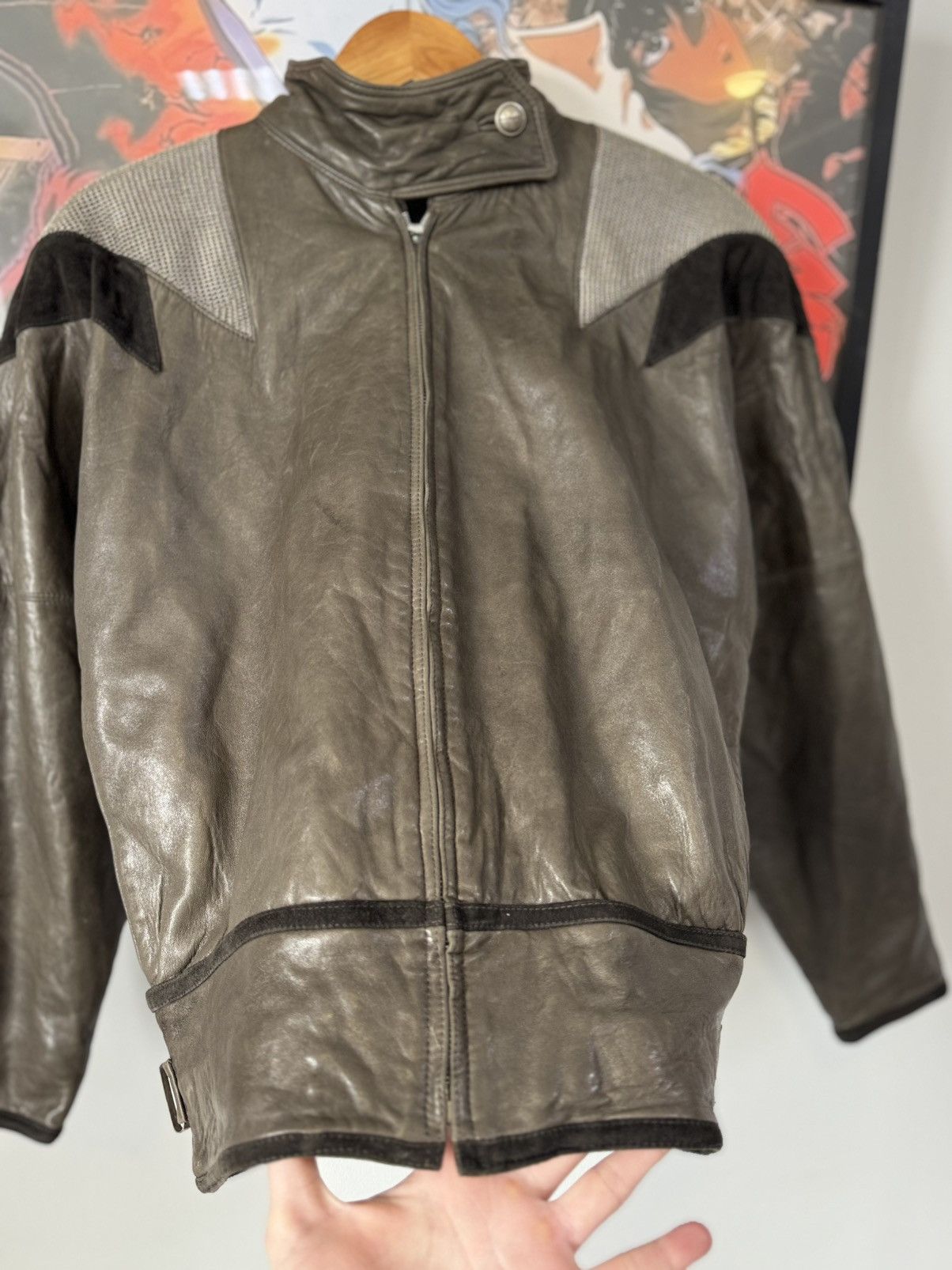 Versace Vintage Gianni Versace 1980s chain shoulder leather jacket Size US S / EU 44-46 / 1 - 9 Thumbnail