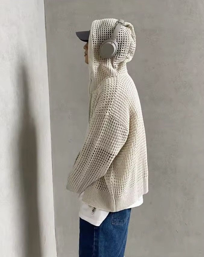 Other Knitted Design Zip Up Hole Sweater Pullover Y2K Size US L / EU 52-54 / 3 - 2 Thumbnail