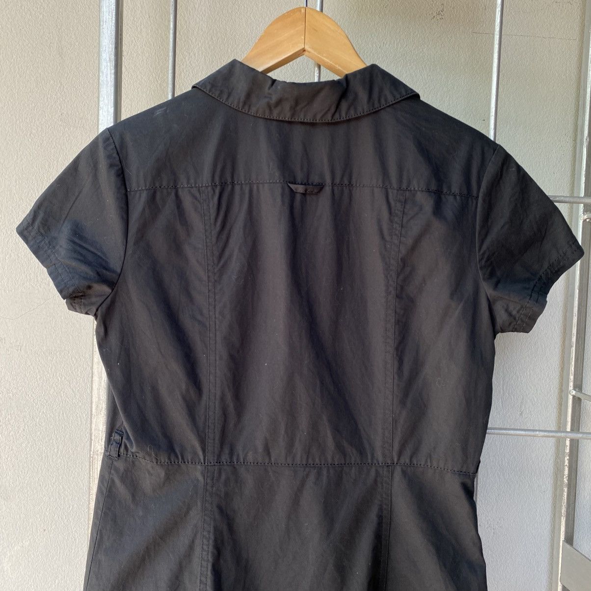 Burberry BURBERRY Black Short-Sleeve Shirt Dress Size S / US 4 / IT 40 - 6 Thumbnail