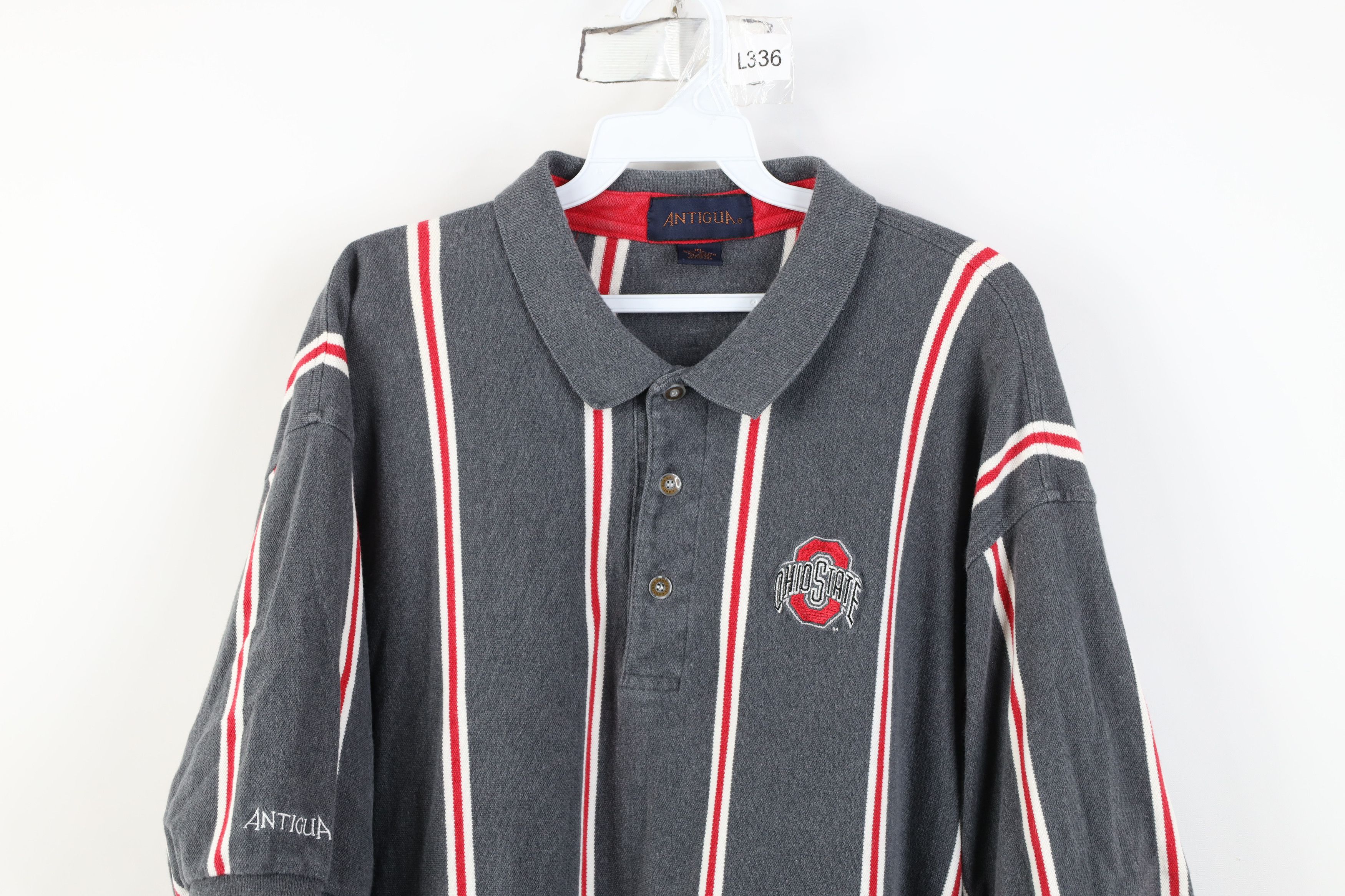 Vintage Vintage 90s Ohio State University Collared Golf Polo Shirt Size US XL / EU 56 / 4 - 2 Thumbnail