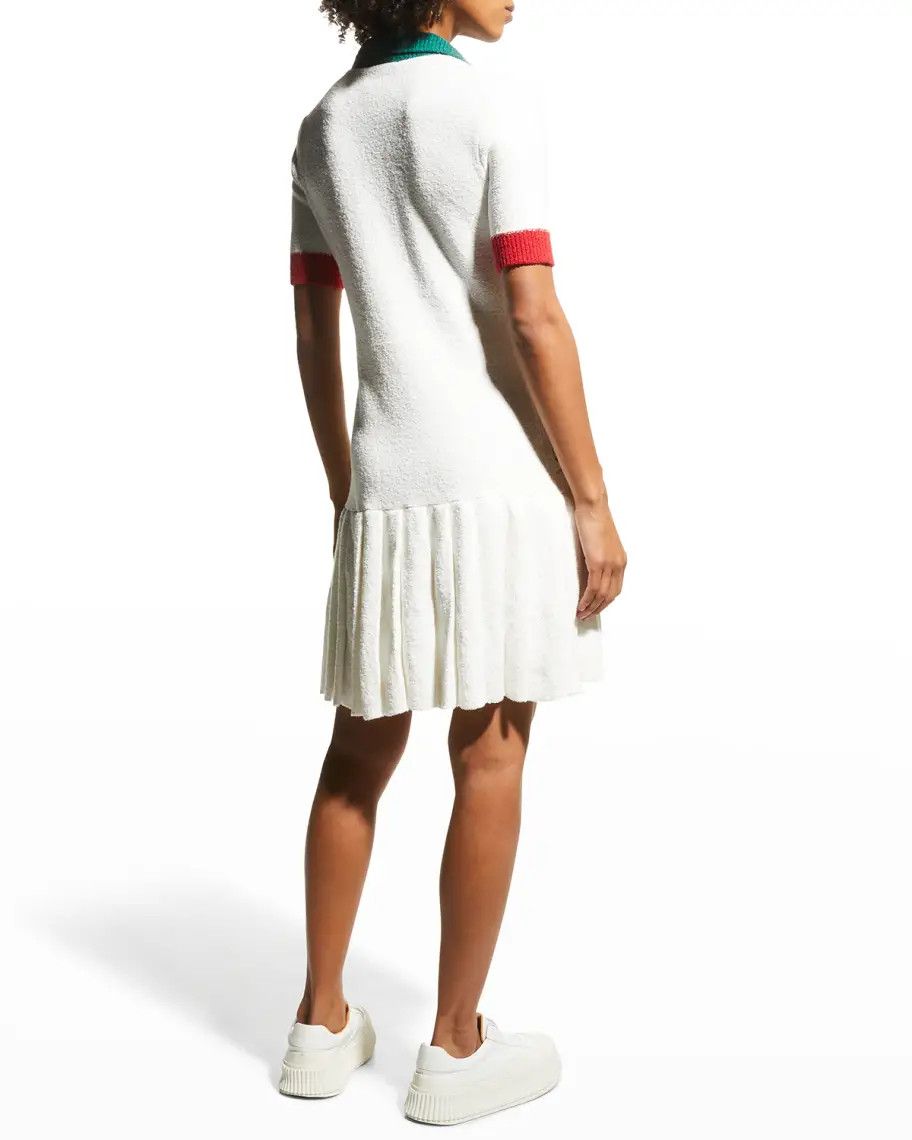 Casablanca o1mle0524 Laurel Leaf Tennis Dress in Multicolor Size XXS / US 00 / IT 34 - 2 Thumbnail