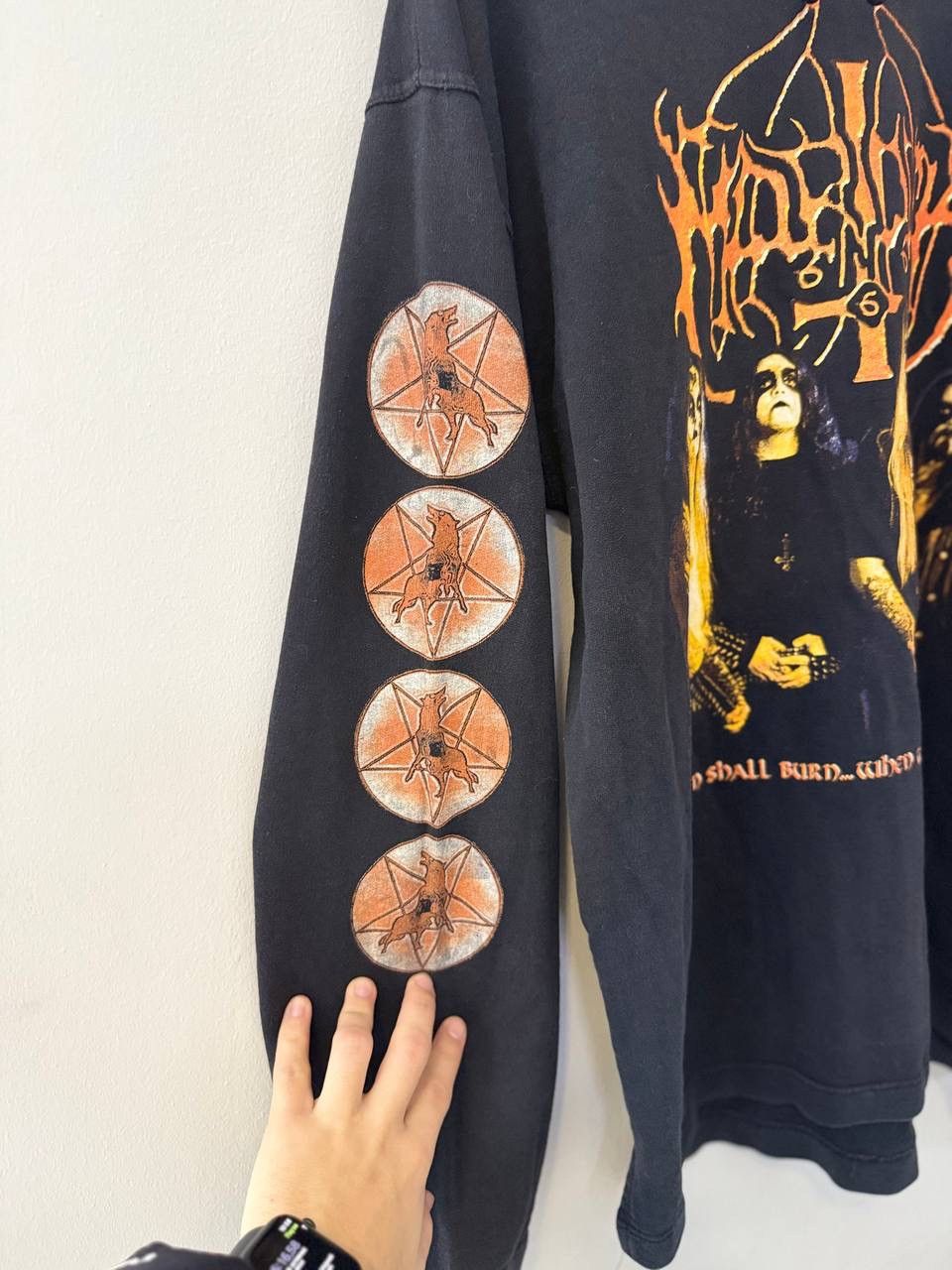 Band Tees Vintage 90's Marduk Black Metal Hoodie Rare Shirt Size US L / EU 52-54 / 3 - 6 Thumbnail