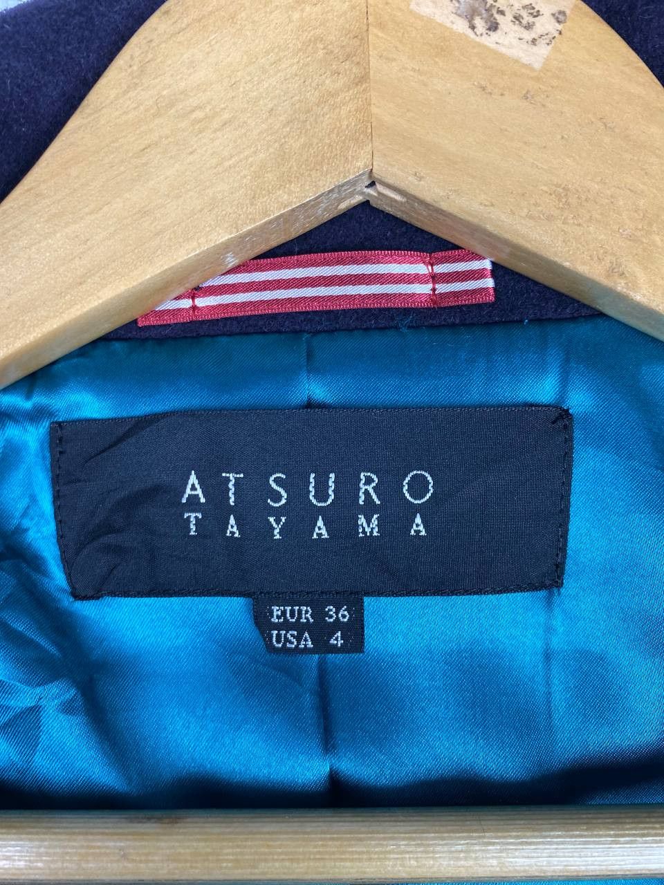 ATSURO TAYAMA atsuro tayama japan wool belted jacket nice design Size S / US 4 / IT 40 - 6 Thumbnail