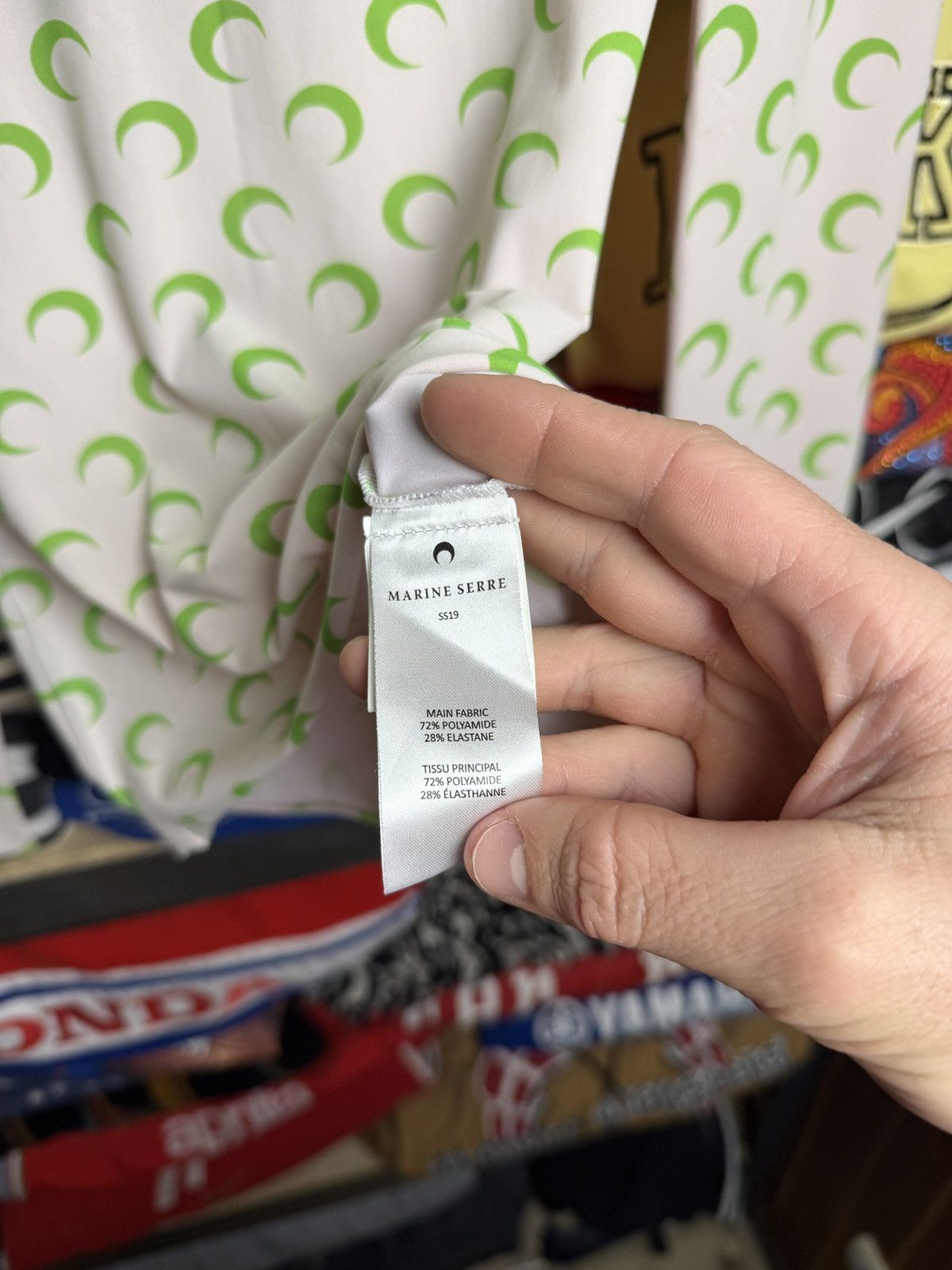 Marine Serre Marine Serre White All Over Moon Turtleneck Size US L / EU 52-54 / 3 - 11 Thumbnail