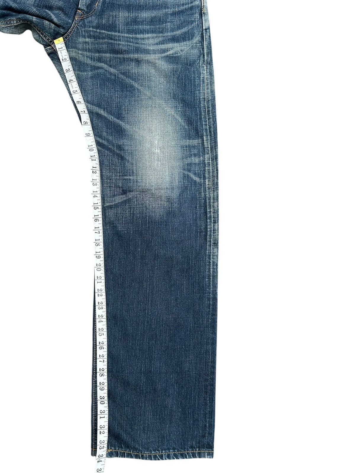 Kapital Vintage Edwin 505V Selvedge Repair Distressed Denim Jeans Size US 36 / EU 52 - 19 Thumbnail