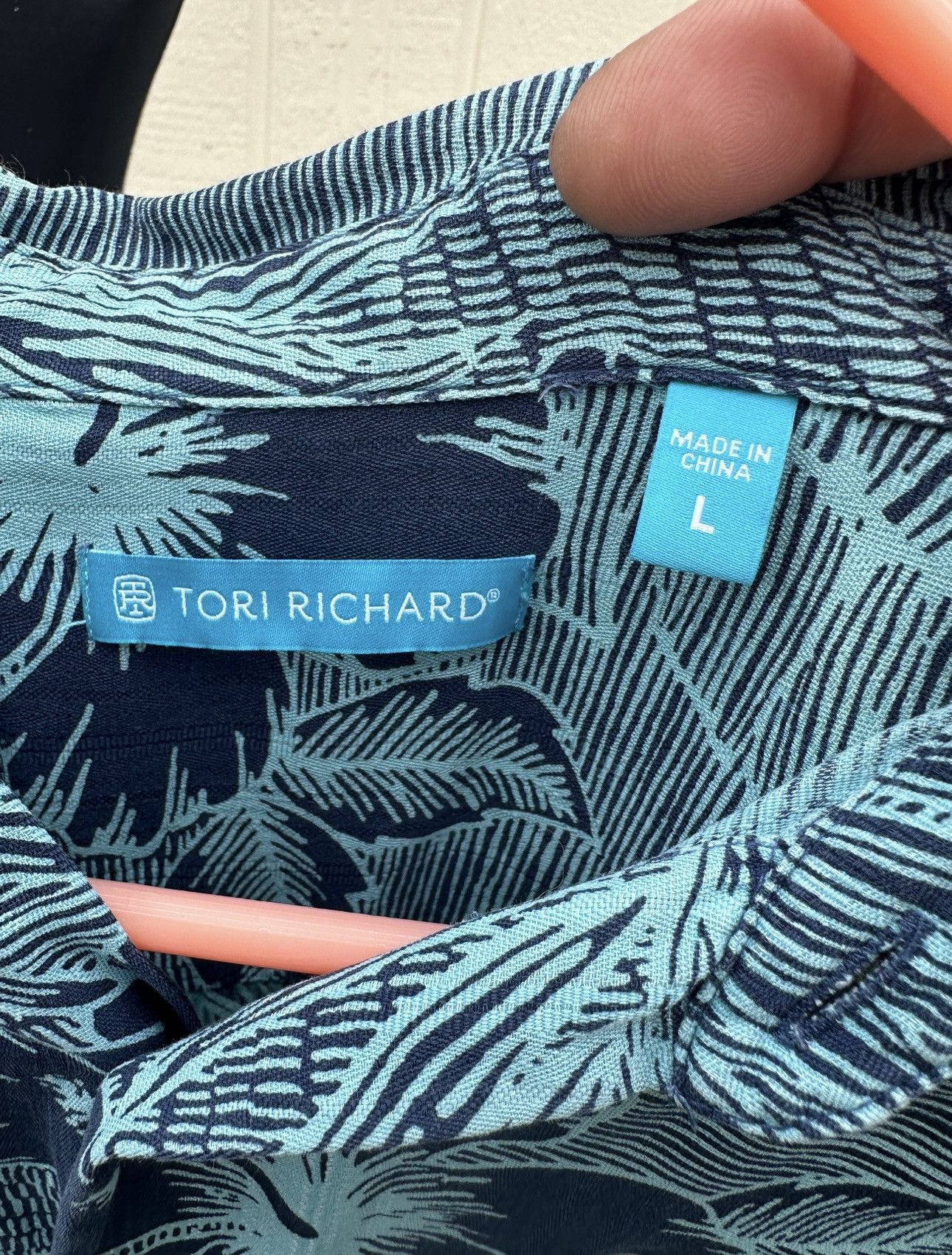 Tori Richard Tori Richard Hawaiian Print Green Polo Shirt Men's Large Size US L / EU 52-54 / 3 - 4 Thumbnail