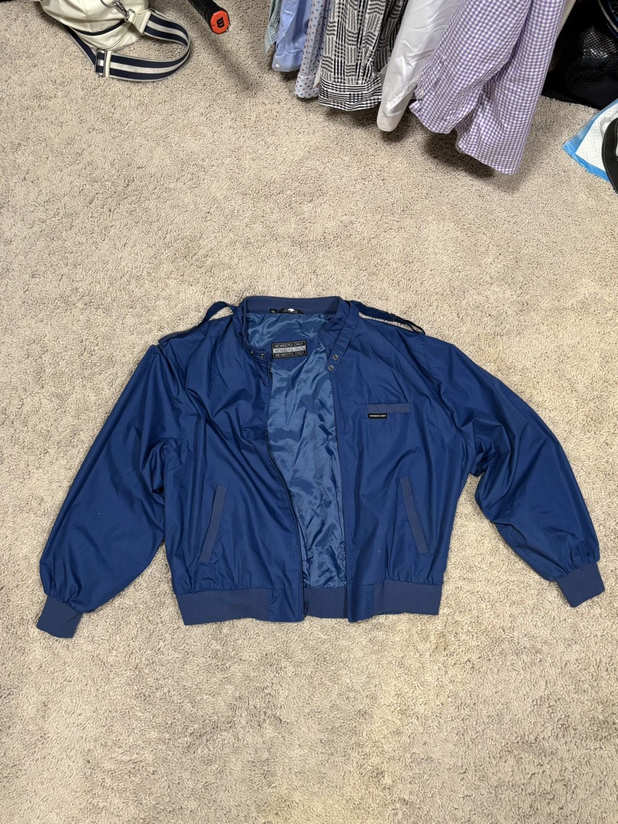 Members Only Blue Members Only bomber jacket - Size: Medium Size US M / EU 48-50 / 2 - 1 Thumbnail