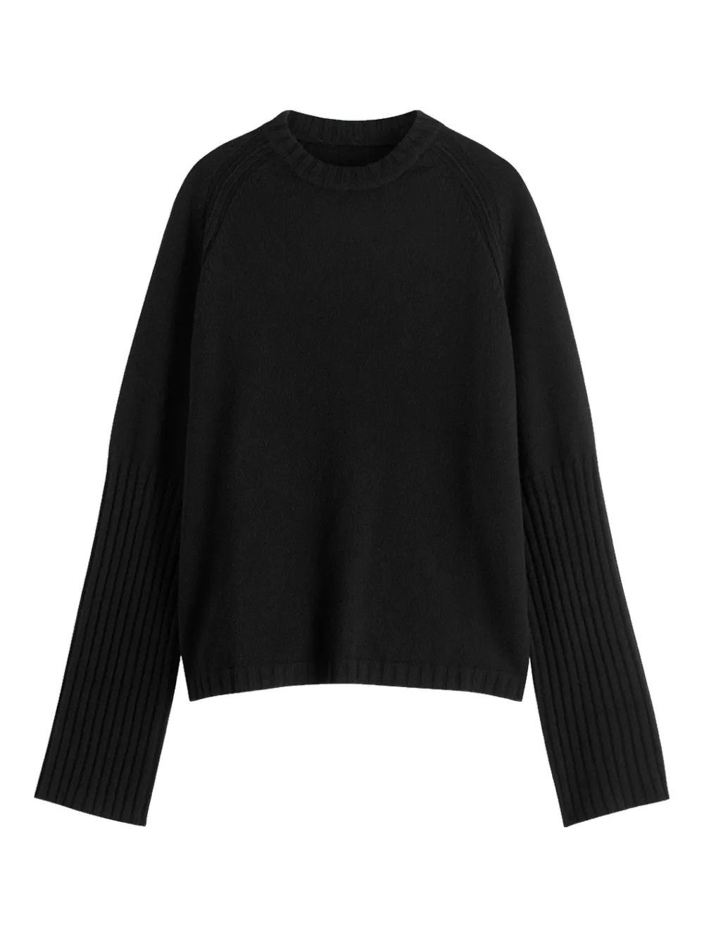 Rick Owens o1s1v1r1oon0825 Reglan Crewneck in Black Size US S / EU 44-46 / 1 - 1 Thumbnail