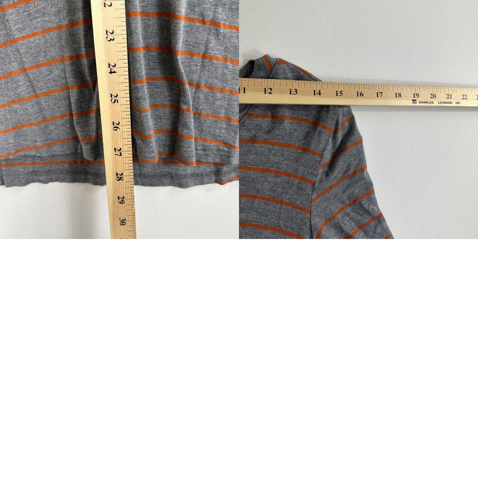 Vintage Matilda Jane Windsong Tunic Top S Long Sleeve V Neck Striped Jersey Stretch Women Regular Bohemian Classic Gray Size S / US 4 / IT 40 - 8 Thumbnail