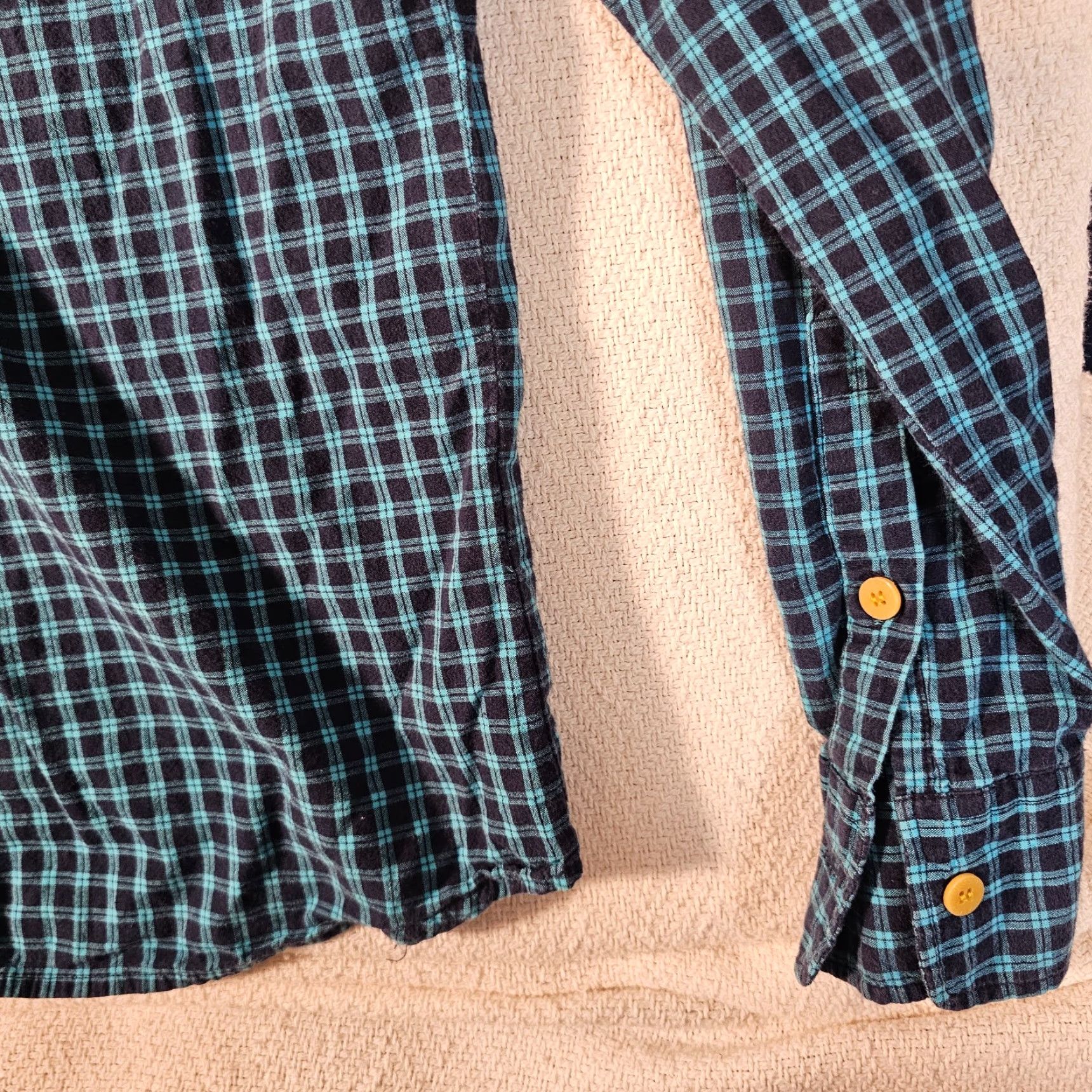 Vintage Ditch Plains Button-Up Shirt Men's Large Blue Green Plaid Cotton Long Sleeve Classic Western Size US L / EU 52-54 / 3 - 4 Thumbnail