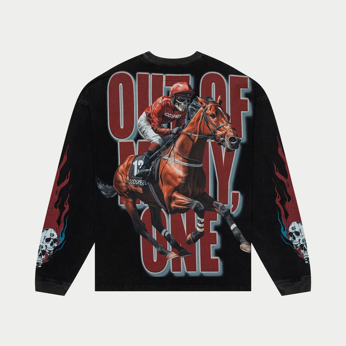 Godspeed Godspeed 'Thoroughbred' Black Wash LS Tee Size US M / EU 48-50 / 2 - 2 Thumbnail