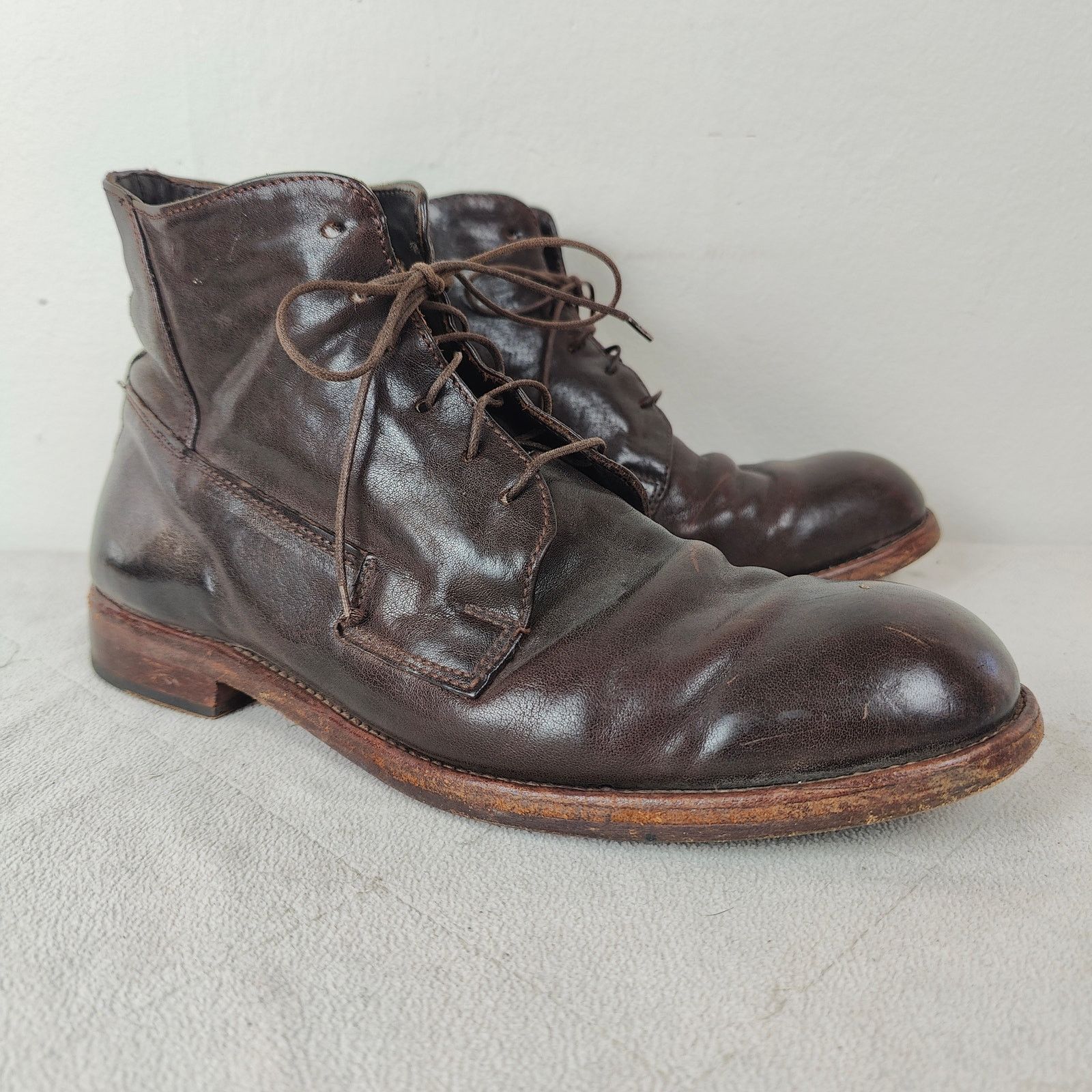 Other MoMa Shearling Lined Lace Up Boots Mens 44 US 11 Brown Size US 11 / EU 44 - 2 Thumbnail