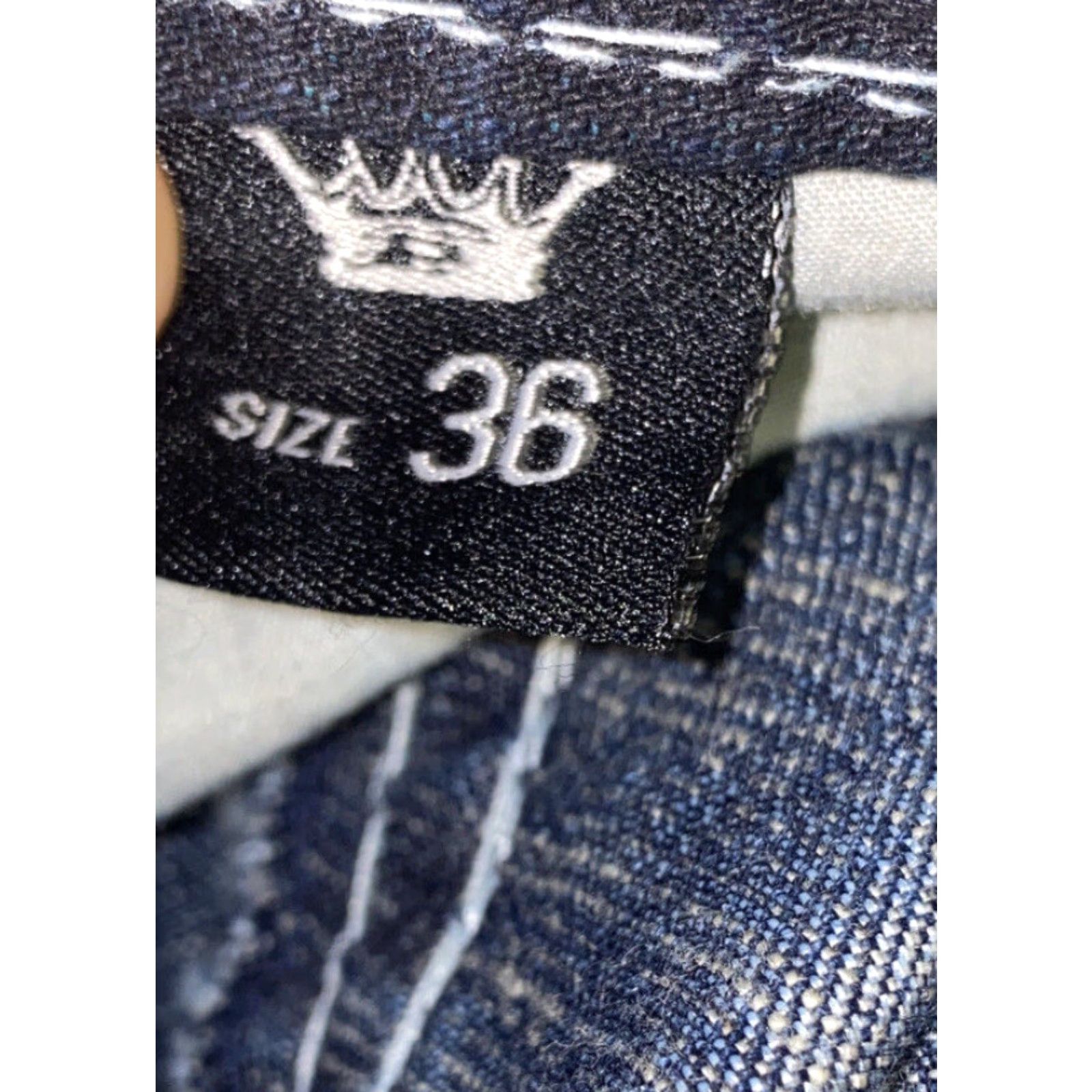 Vintage Grand Royale USA Mens Dark Wash Denim Jeans Size 36x32 Regular Fit Zip Fly Blue NWT Size US 36 / EU 52 - 6 Thumbnail