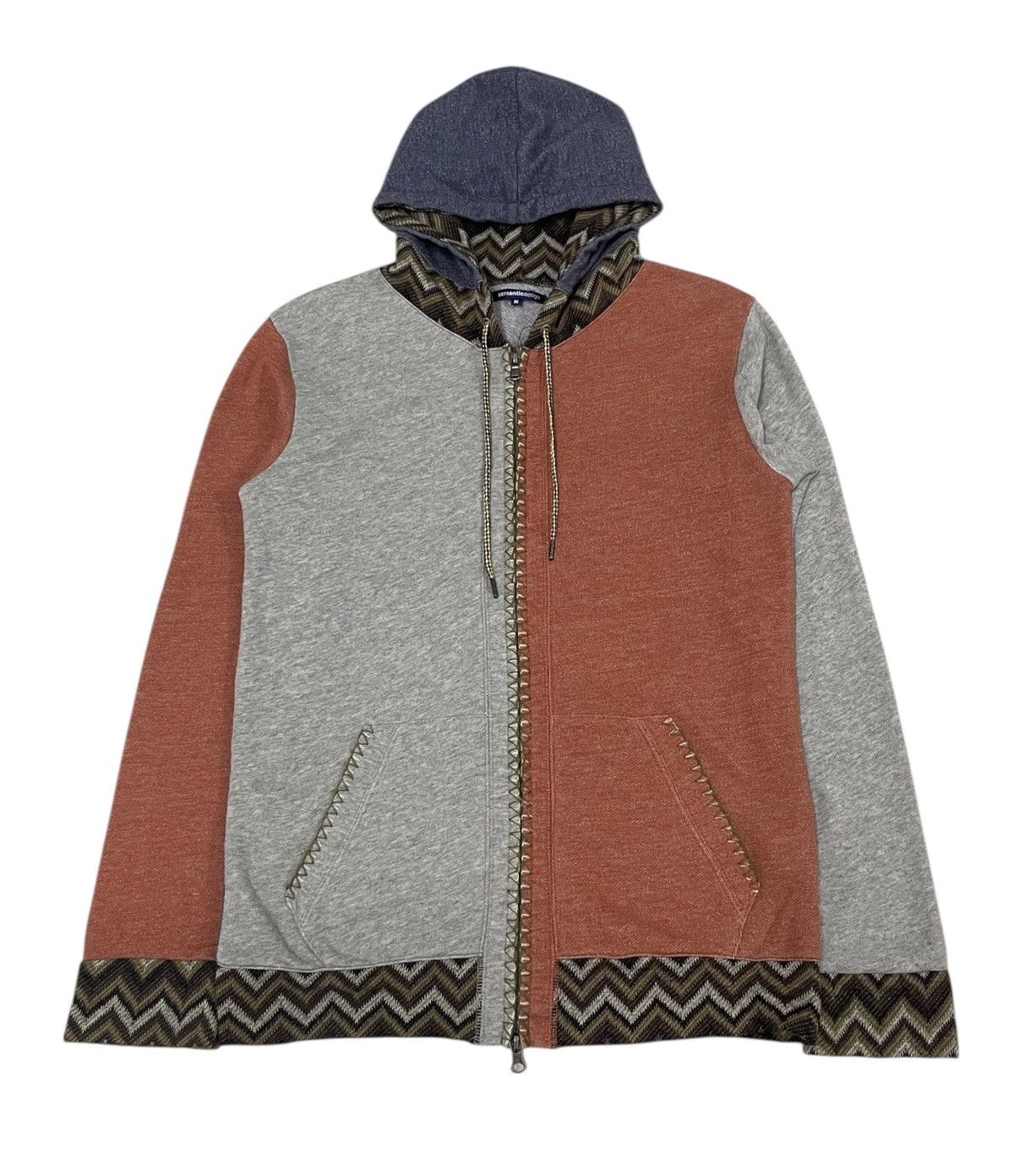 Japanese Brand Semantic Design Japan Colour Block Navajo Hoodie Size US S / EU 44-46 / 1 - 1 Thumbnail