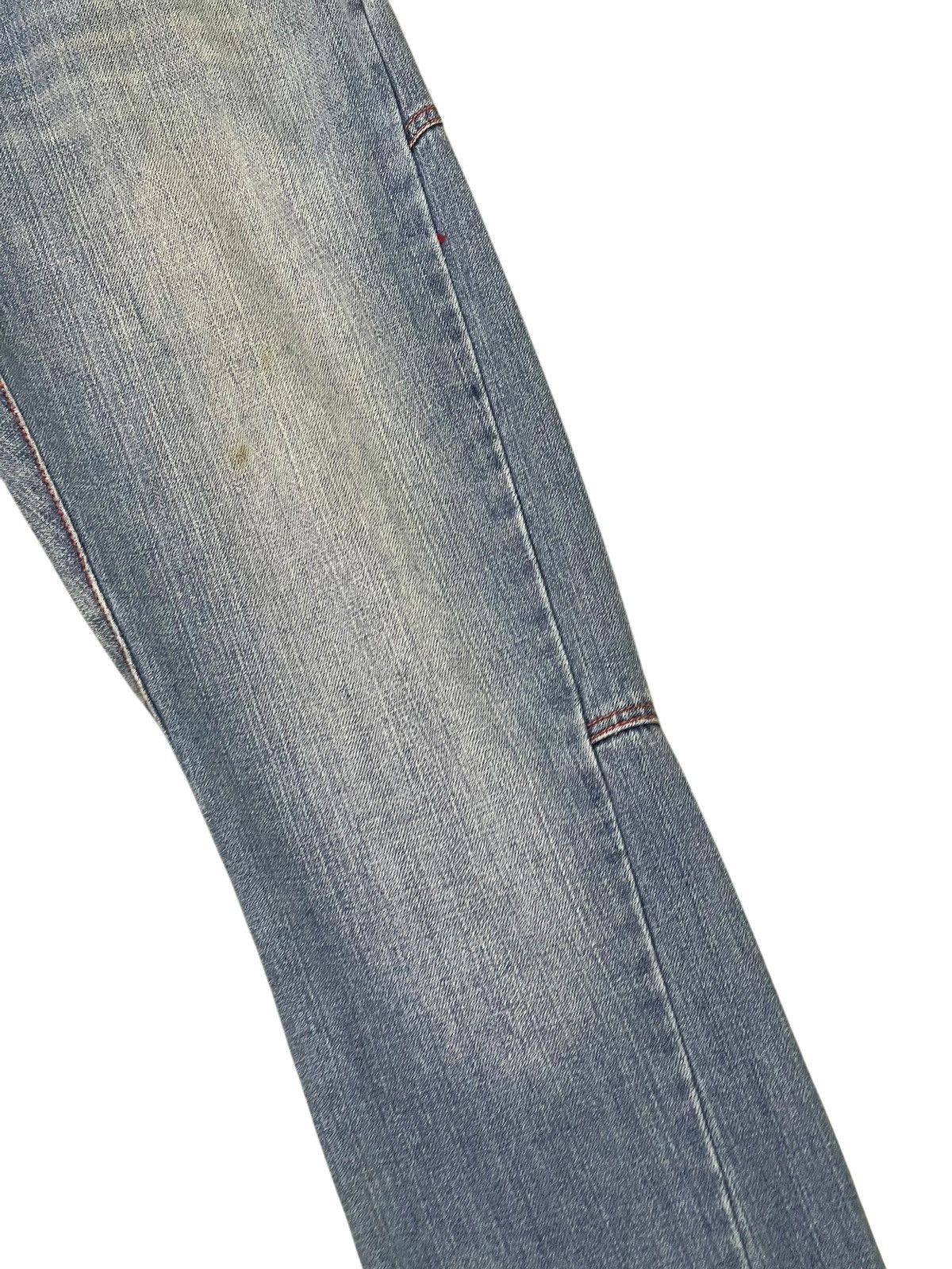 Japanese Brand Double Waist Jeans Browny Japan Distress Straight 1🟦9 Size US 31 - 10 Thumbnail