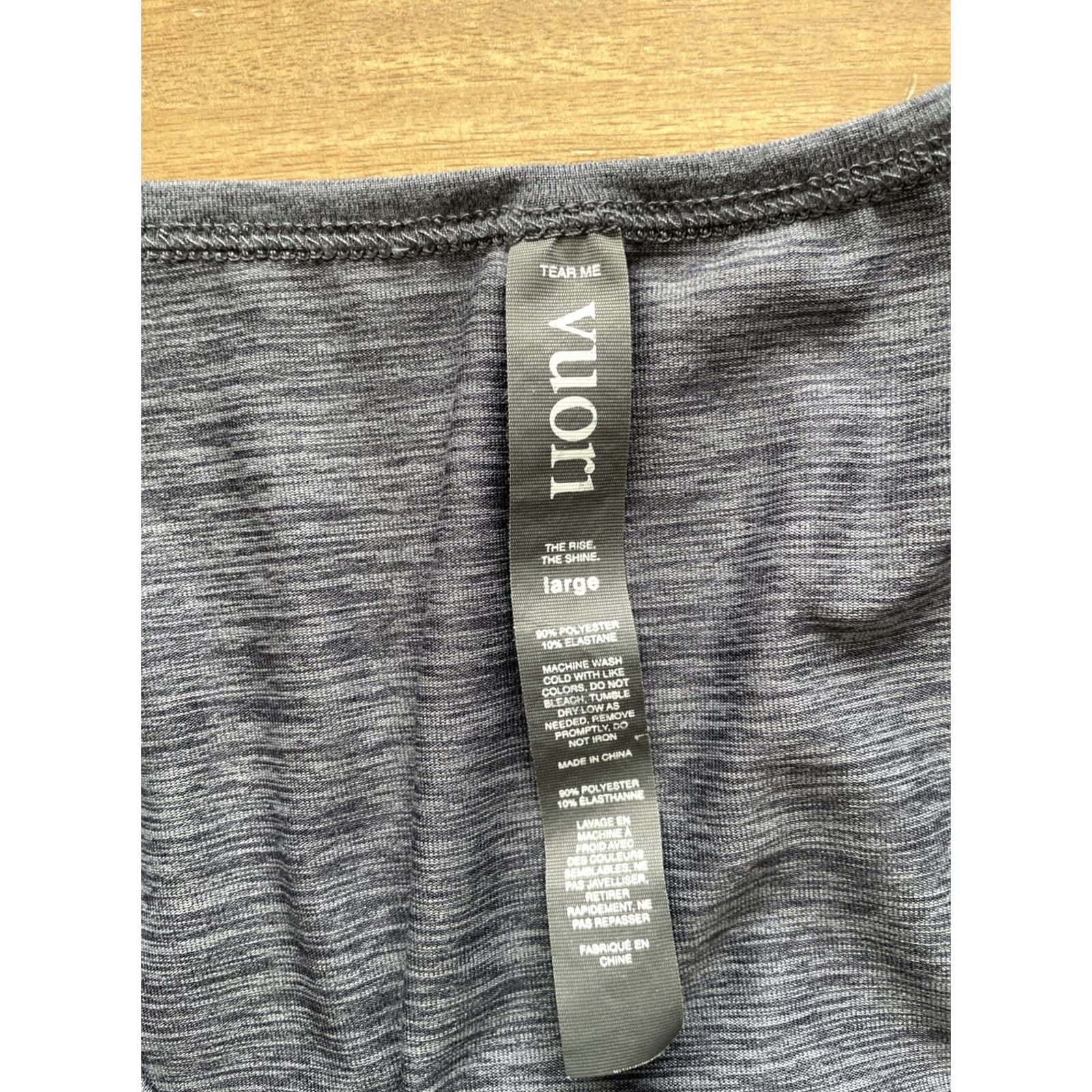 Vuori Vuori All Day Jumpsuit Womens L Blue V-Neck Knit One-Piece Size 36" / US 14 / IT 50 - 3 Thumbnail