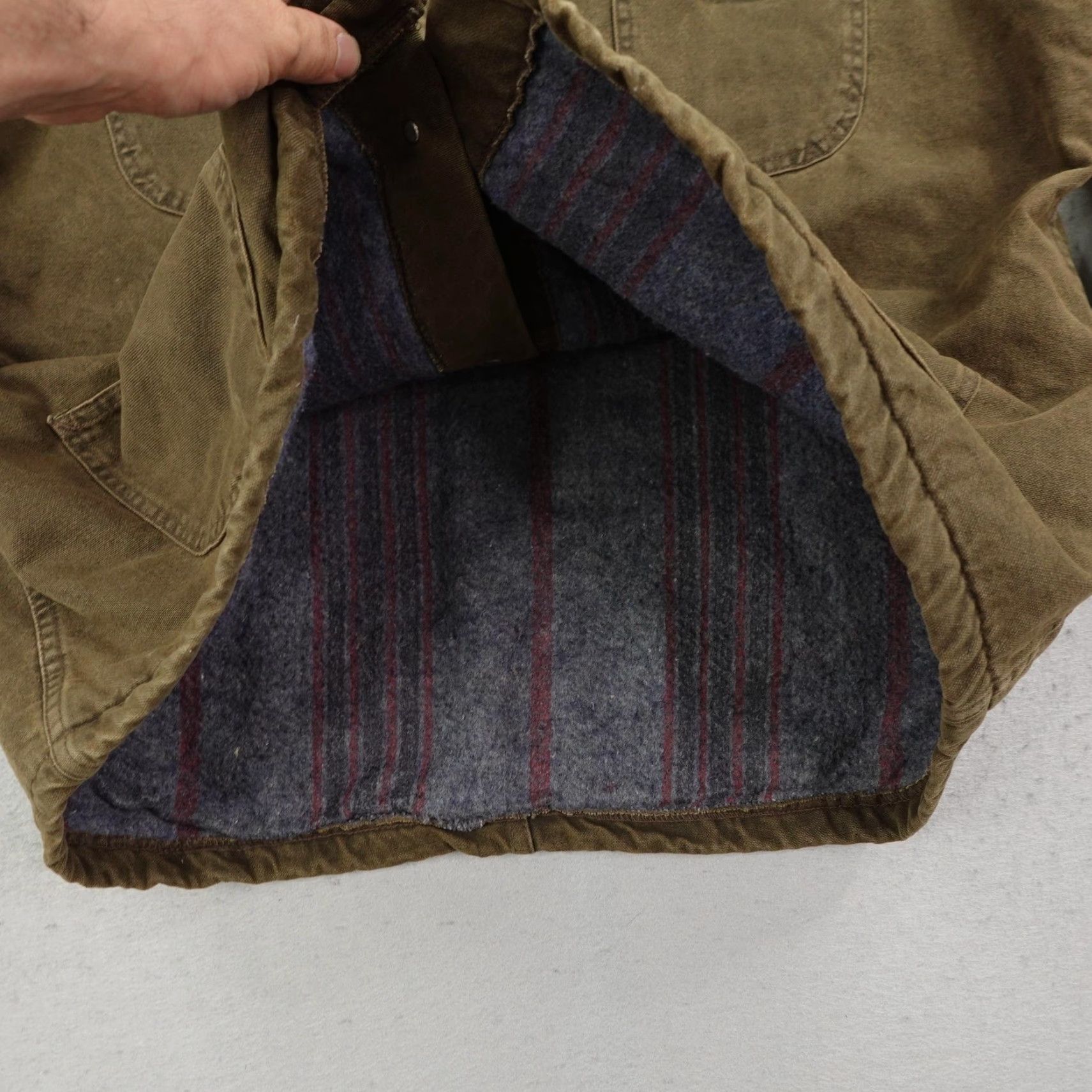 Dickies VINTAGE Dickies Jacket Mens XL Brown Canvas Blanket-Lined Work Coat Overcoat Mid-Length Casual Barn Wear Size US XL / EU 56 / 4 - 5 Thumbnail