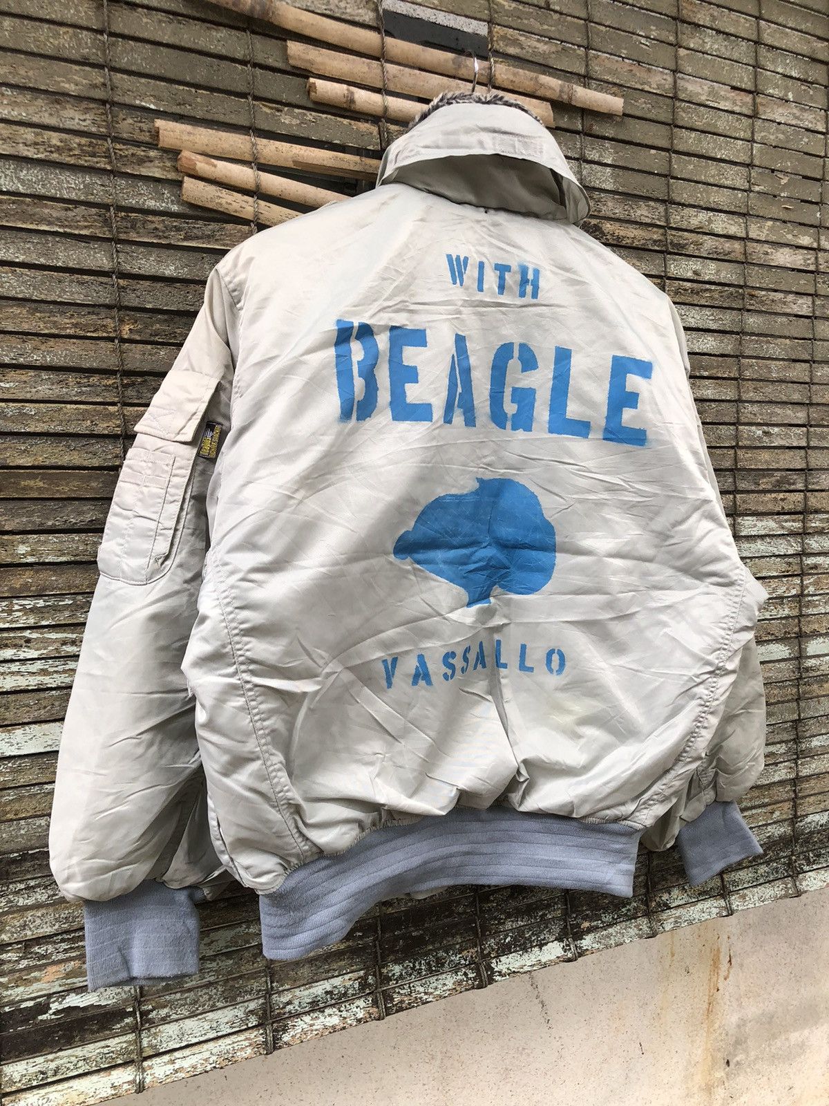 Alpha Industries Vintage Teagles Fighters Jacket Bomber Jacket Size US XL / EU 56 / 4 - 13 Thumbnail