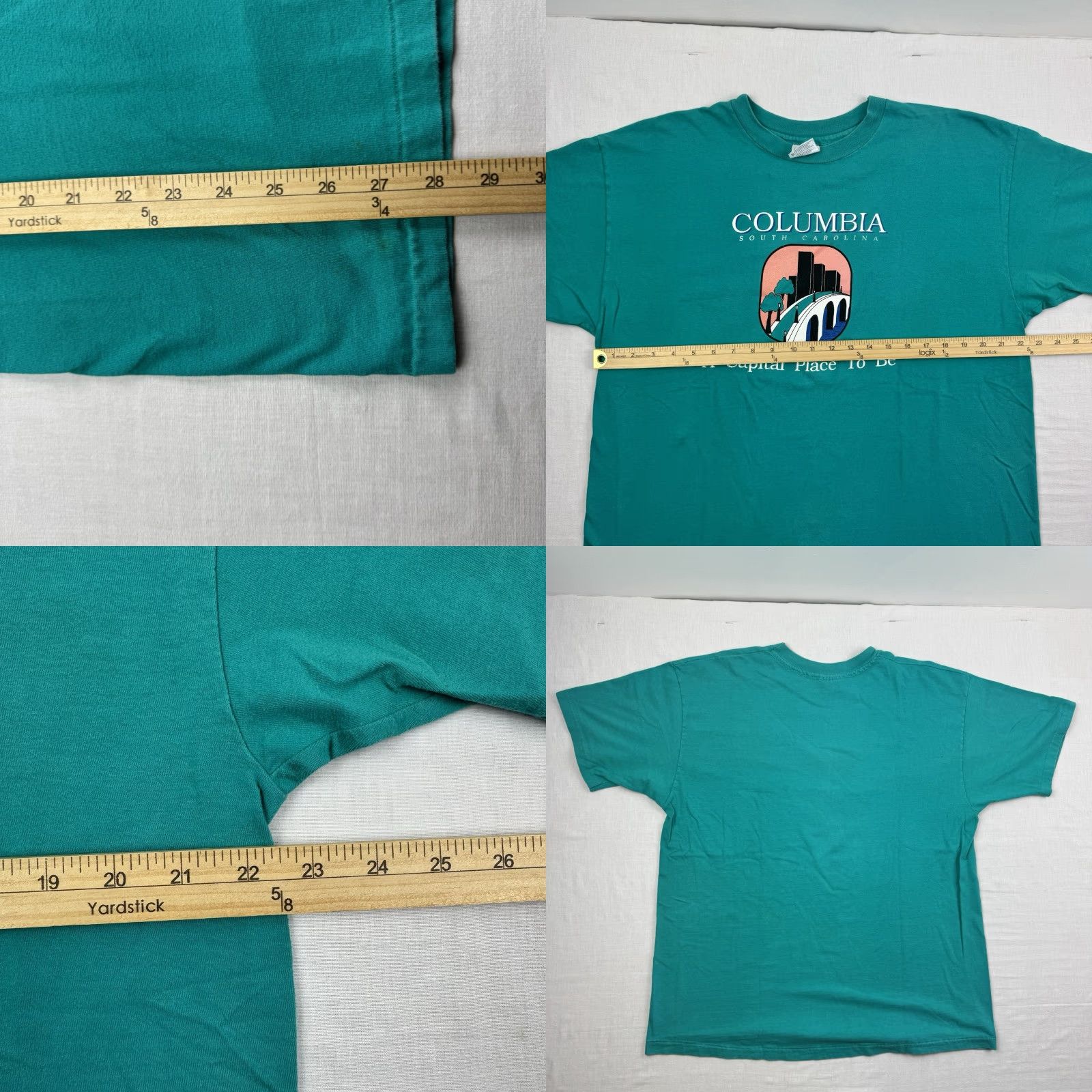 Hanes VINTAGE Hanes South Carolina T-Shirt Adult XL Blue 90s Mens Size US XL / EU 56 / 4 - 8 Thumbnail