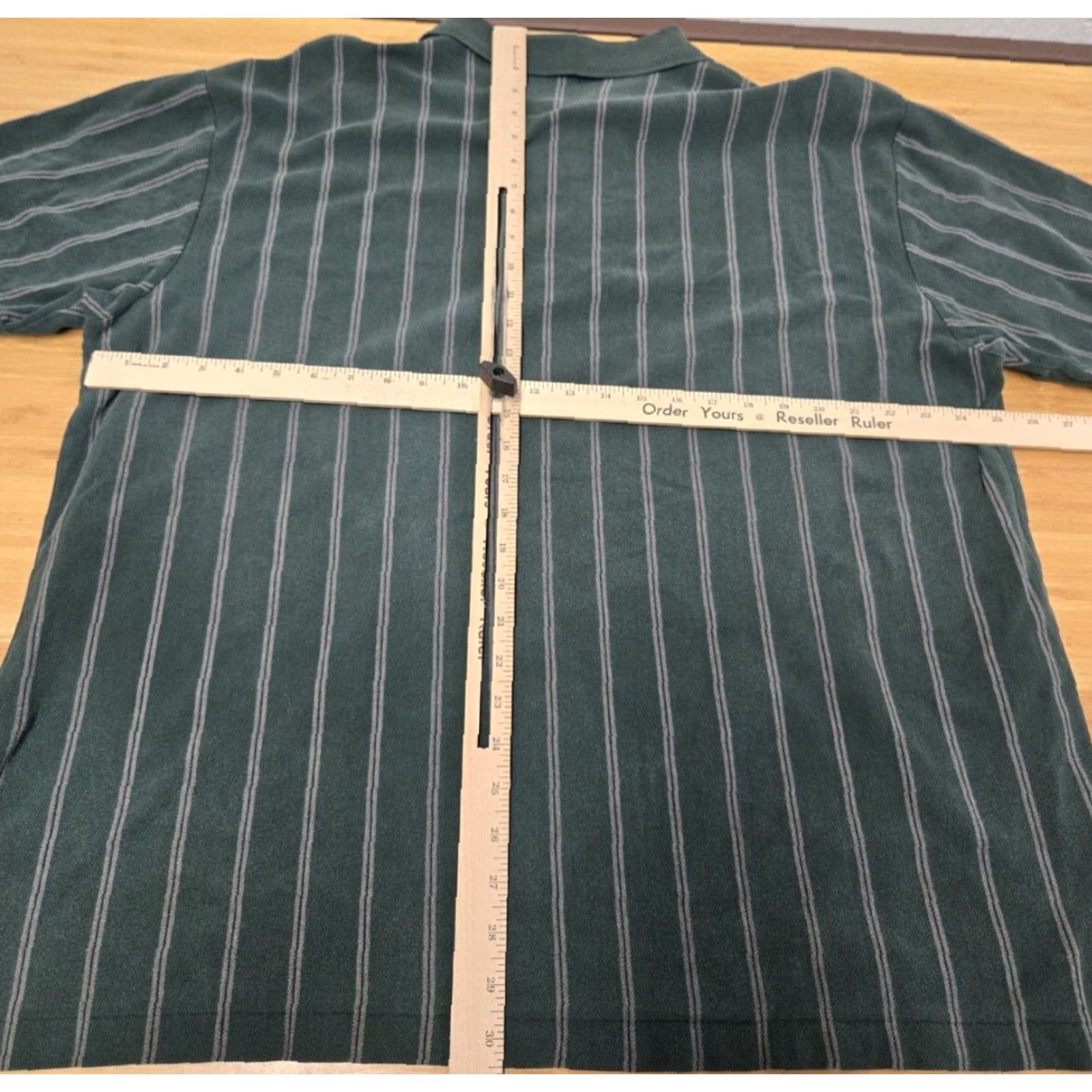 Polo Ralph Lauren Polo Ralph Lauren Shirt Men 2XL Green Blue Striped Polo Preppy Classic Rugby Heritage Logo Short Sleeve Button Collared Casual Size US XXL / EU 58 / 5 - 6 Thumbnail