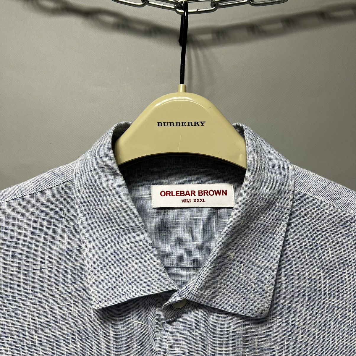 Orlebar Brown Orlebar Brown Shirt Linen Long Sleeve Button Down Size US XXL / EU 58 / 5 - 5 Thumbnail
