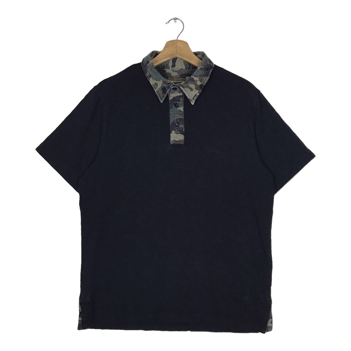 Japanese Brand Octopus Army Camouflage Polo Tshirt