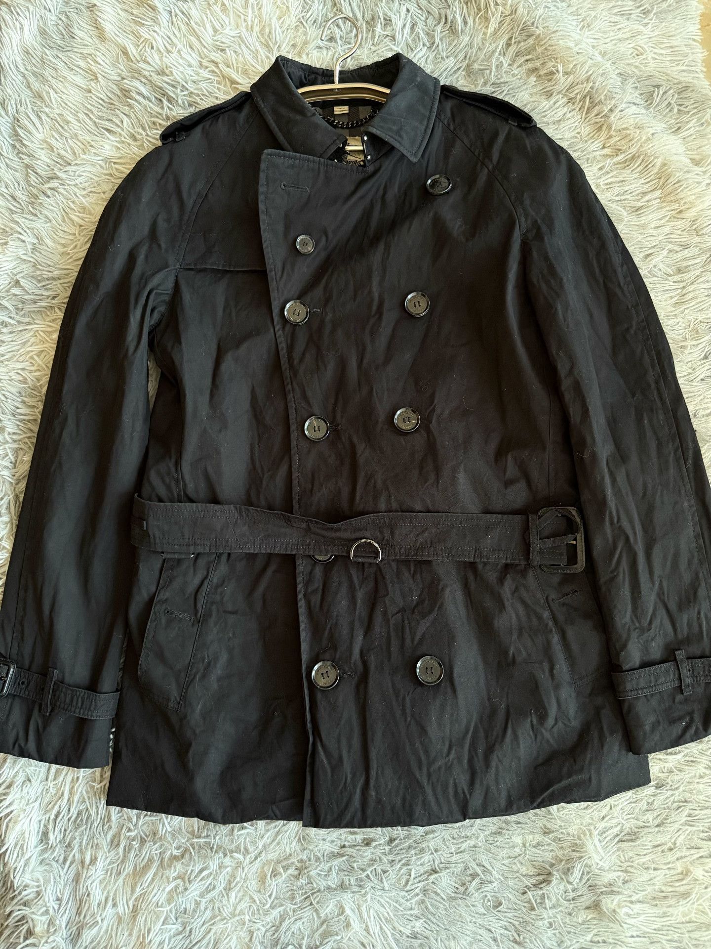 Burberry Burberry Black Coat 48 Women Size XL / US 12-14 / IT 48-50 - 1 Thumbnail