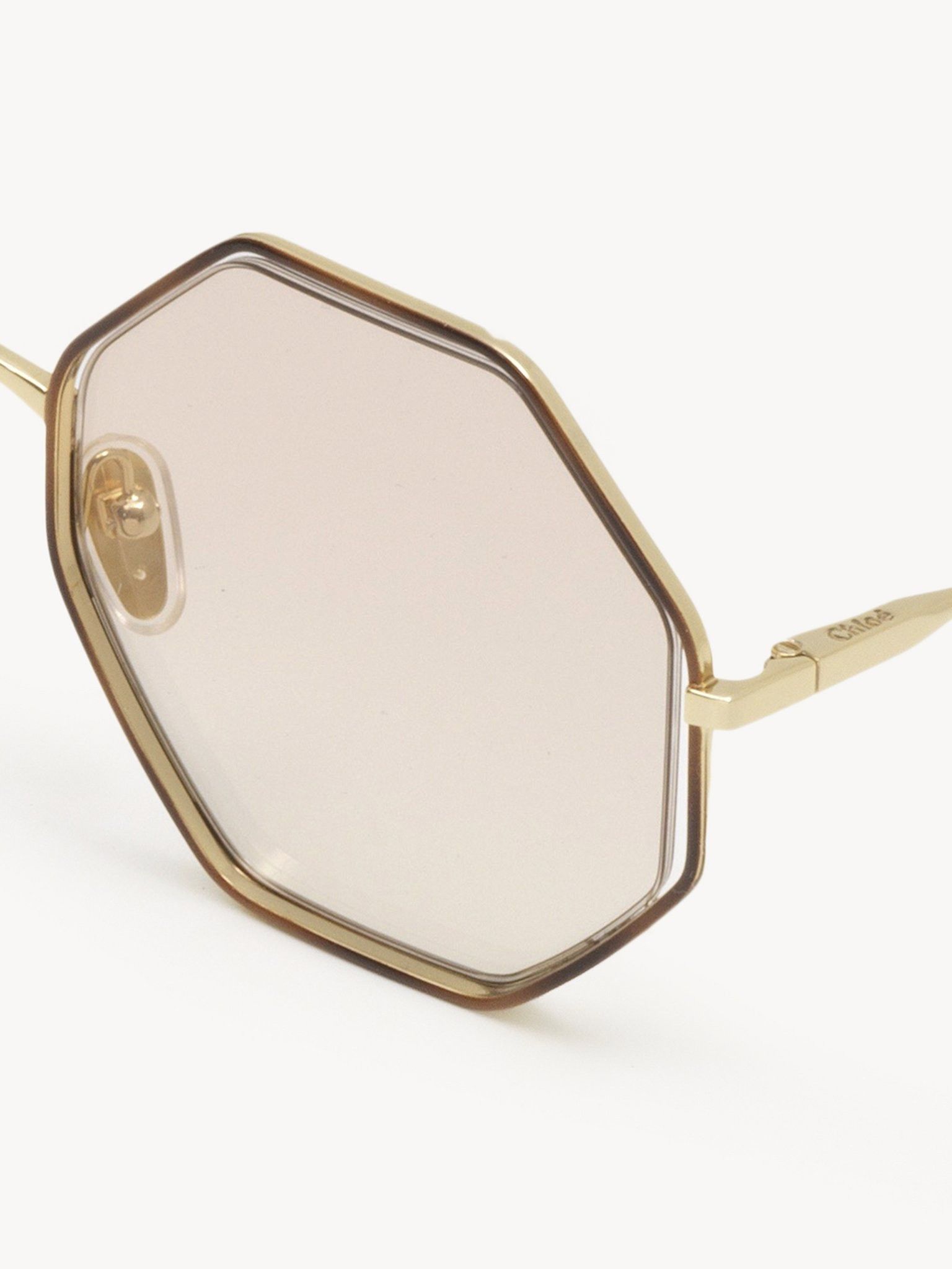 Chloe o1loc1c1024 Poppy Sunglasses in Gold Size ONE SIZE - 3 Thumbnail
