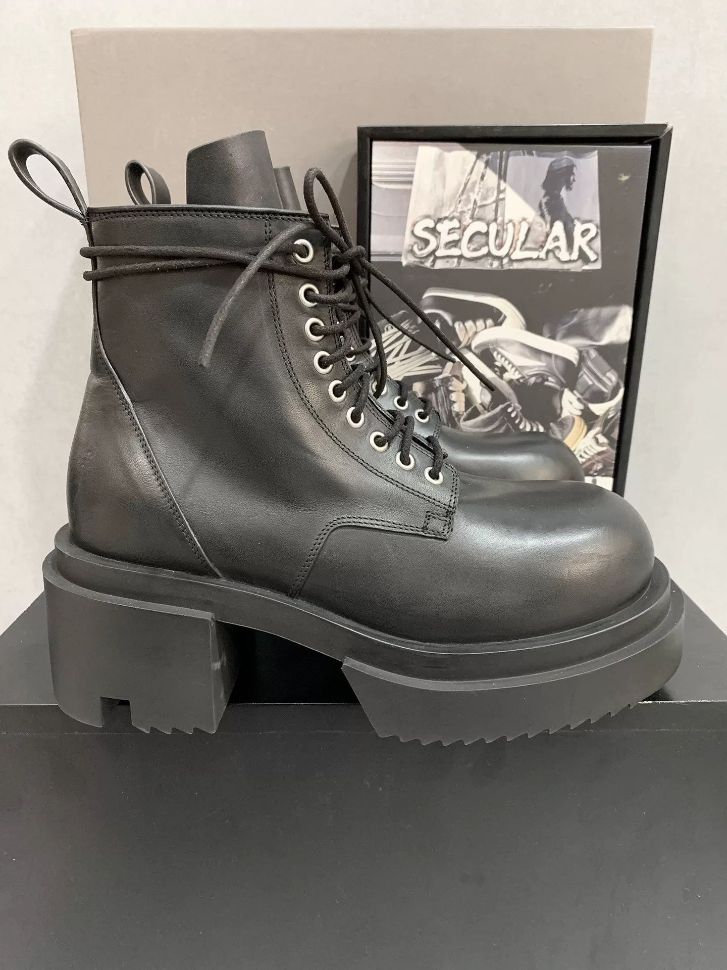 Rick Owens Rick Owens Bogun Show Thick-Soled Boots Size US 6 / EU 39 - 1 Thumbnail