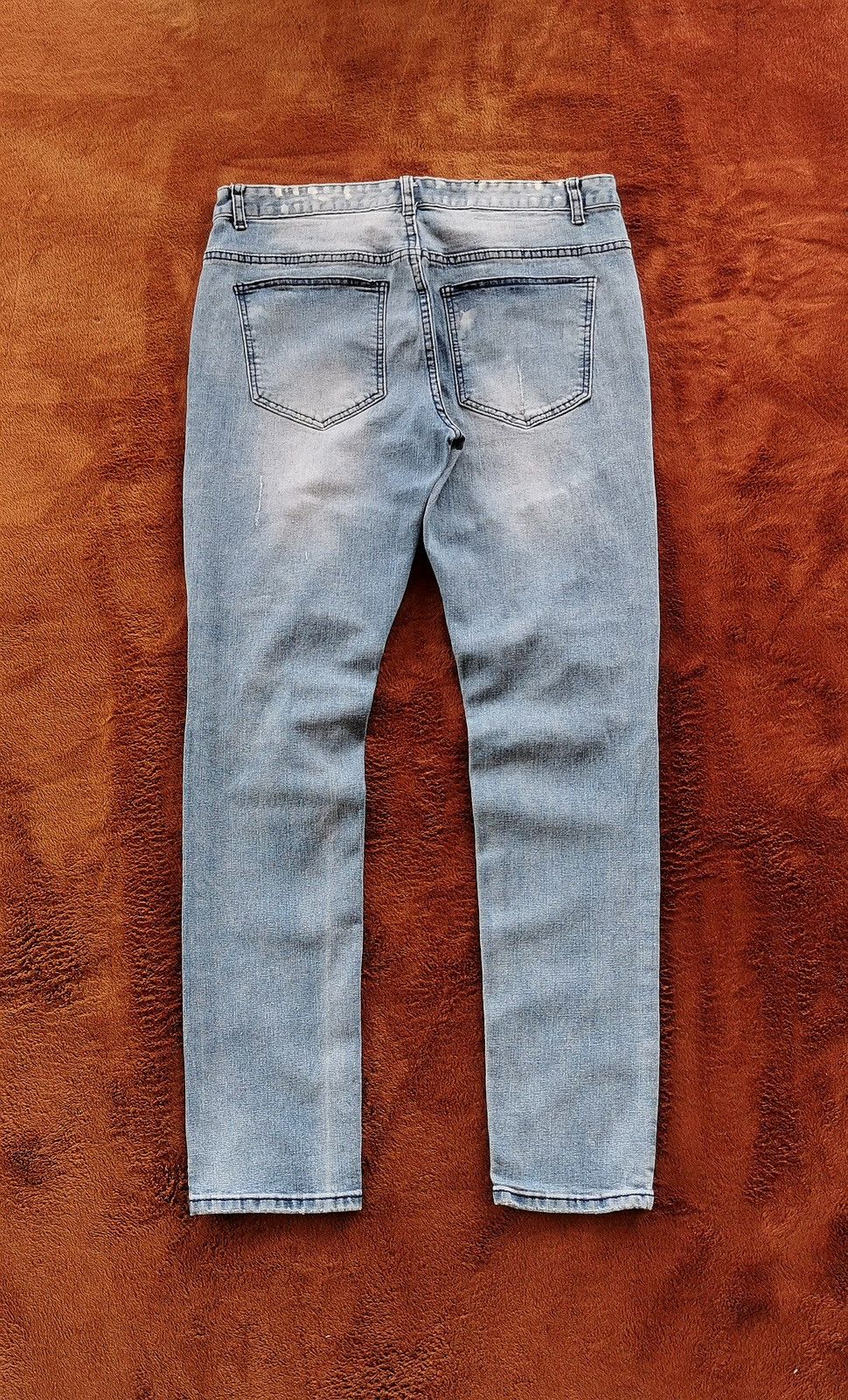 Young And Reckless Young & Reckless Distressed Biker Jeans Size US 33 - 6 Thumbnail