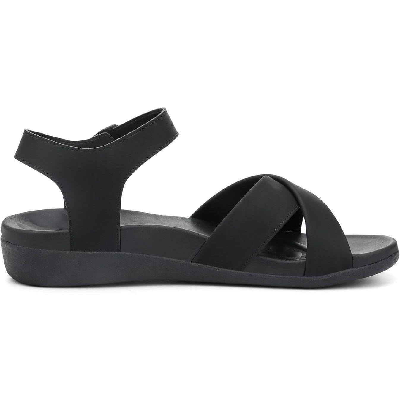 Other Utenag Women's 9.5 Black Open Toe Comfort Flat Sandals Size US 9.5 / IT 39.5 - 6 Thumbnail