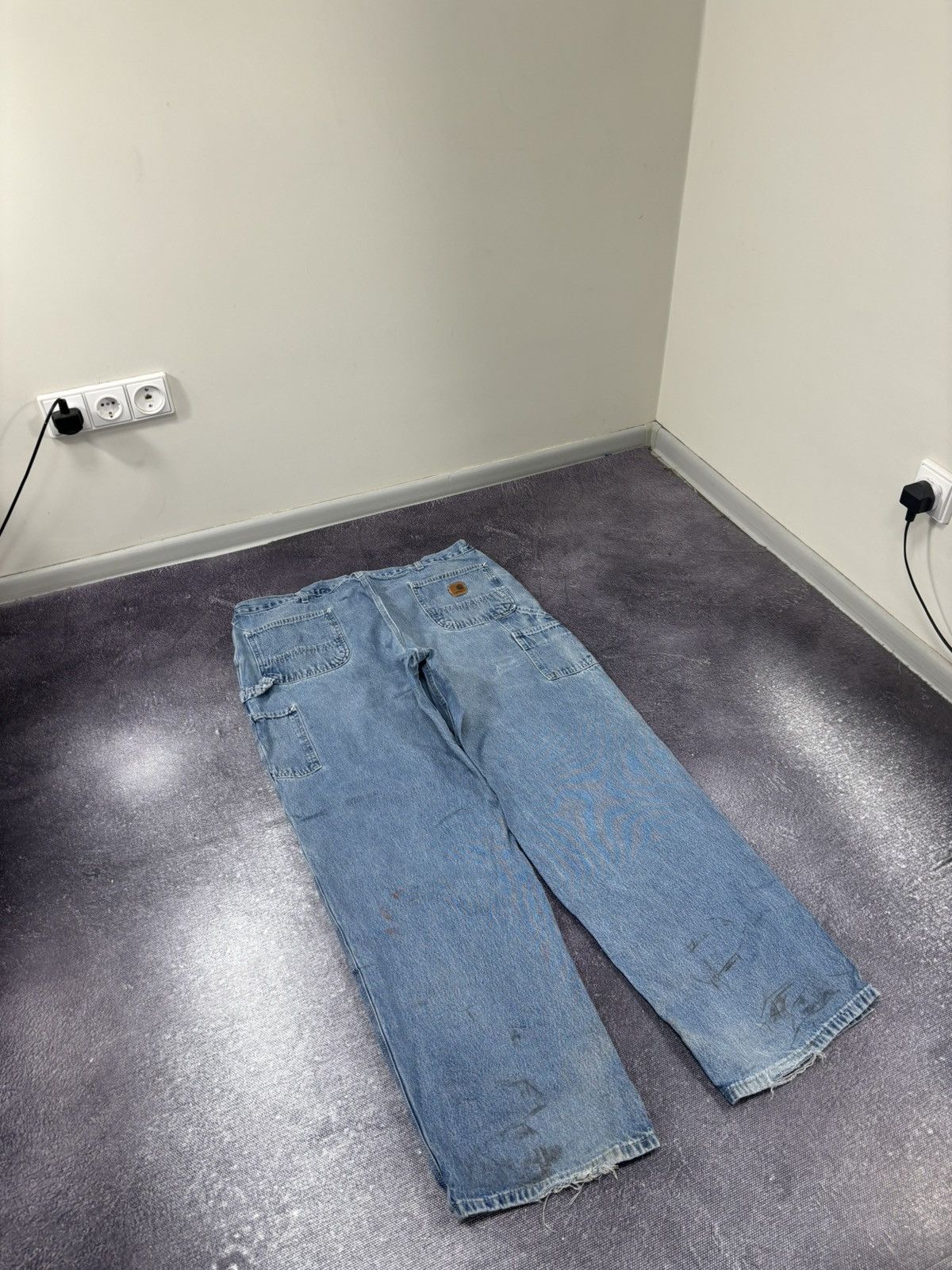 Carhartt Vintage Carhartt Denim Dungaree Fit Faded Hype Baggy Jeans Size US 42 / EU 58 - 3 Thumbnail