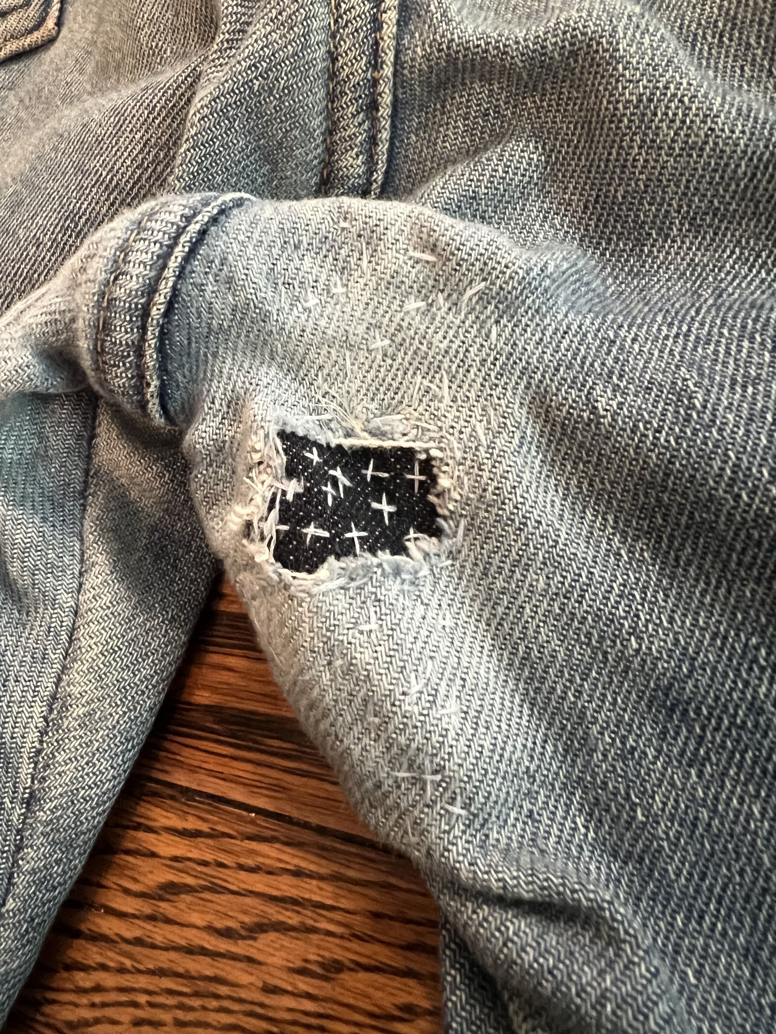 Lost Daze Lost Daze Skull Embroidered Denim Jeans Size US 32 / EU 48 - 5 Thumbnail