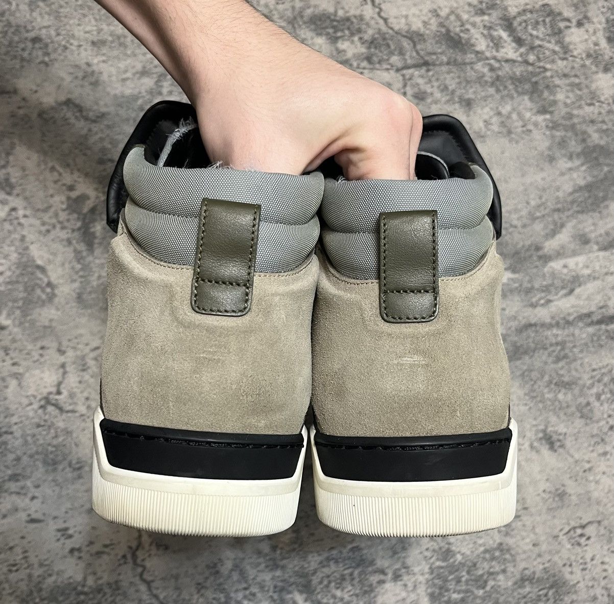 Dolce & Gabbana Dolce Gabbana High Top Sneakers Khaki Size US 8 / IT 38 - 5 Thumbnail