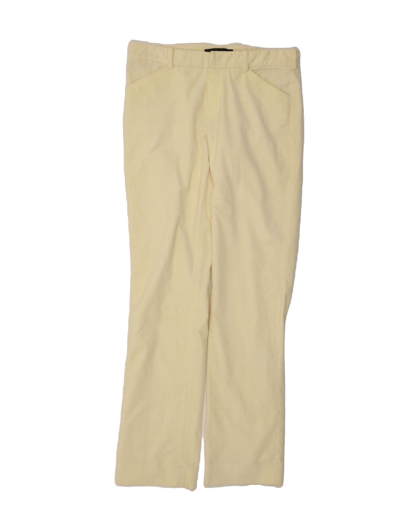 Ralph Lauren Womens Straight Corduroy Trousers US 8 Medium W32 L33 Yellow Size 27" / US 4 / IT 40 - 1 Thumbnail