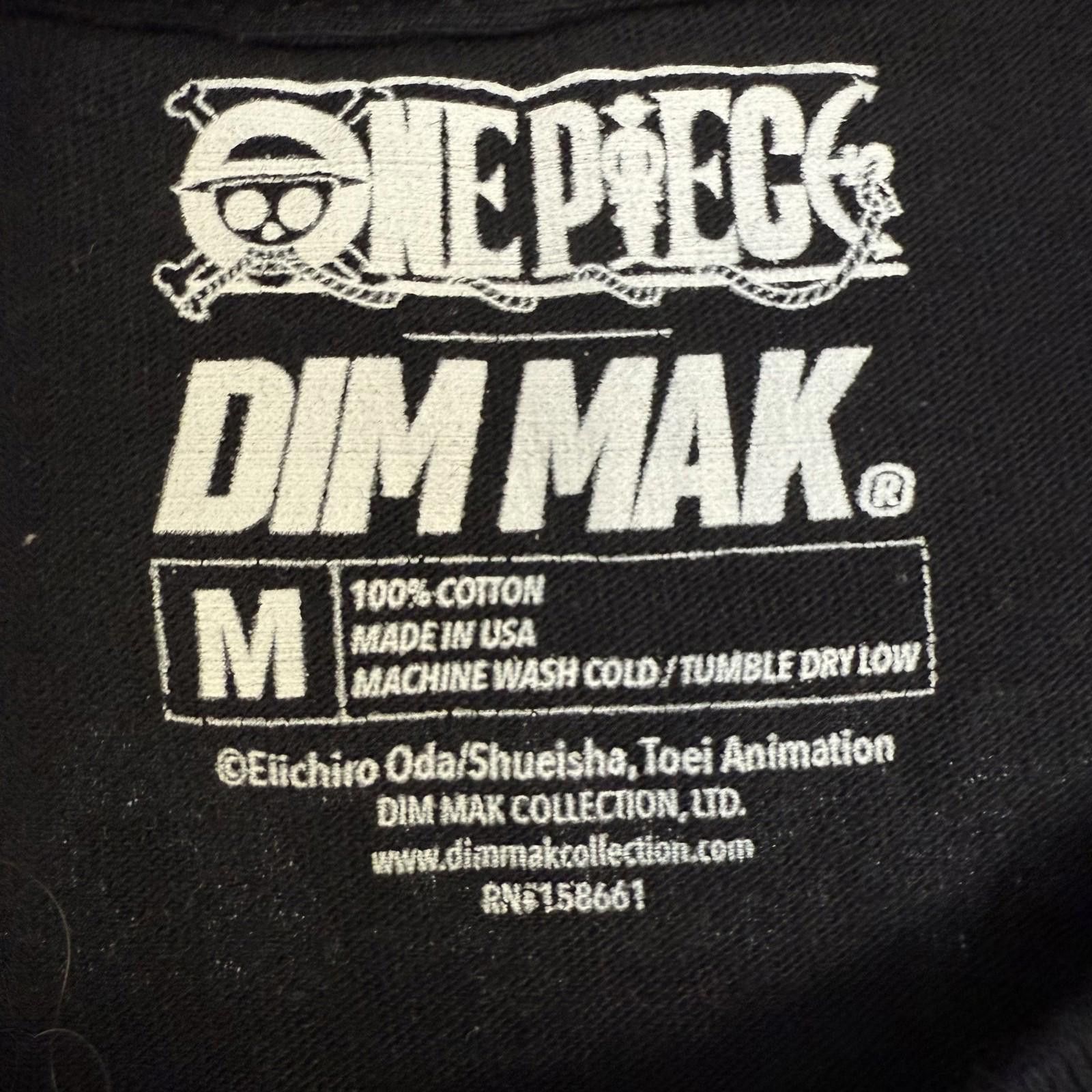 Designer One Piece Dim Mak Shirt Mens M Black Tony Chopper Anime USA Size US M / EU 48-50 / 2 - 7 Thumbnail