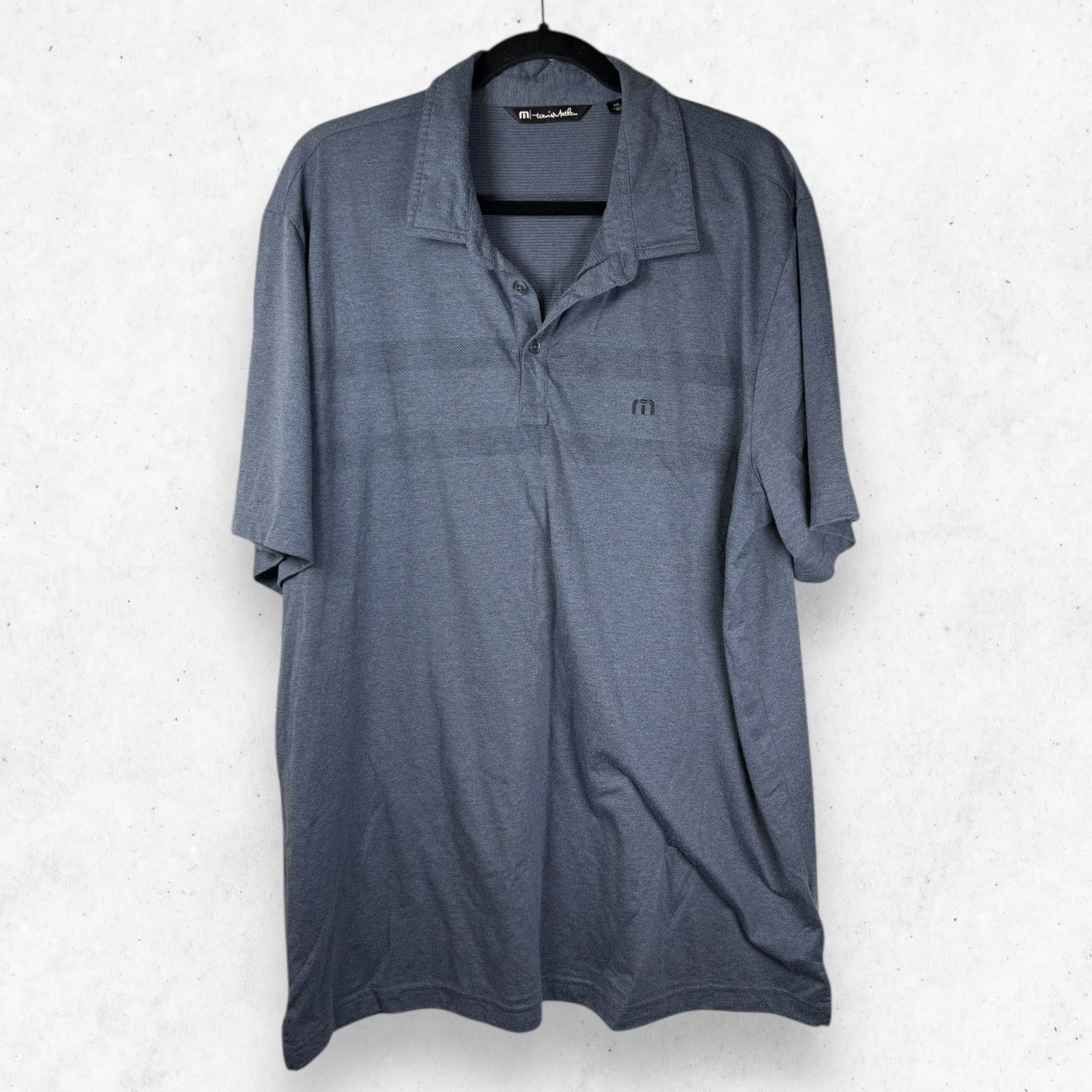 TravisMathew Travis Mathew Men's XXL Dark Gray Polo Short Sleeve Golf Size US XXL / EU 58 / 5 - 1 Thumbnail