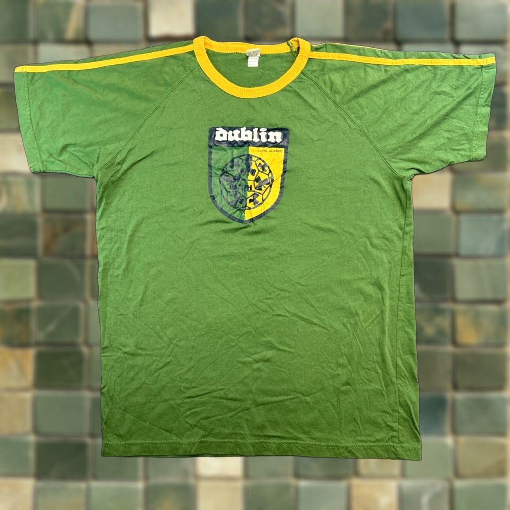 Vintage Roma Atletica Dublin T Shirt Soccer Futbol Men XL Green Short Sleeve Crew Neck Shirt Size US XL / EU 56 / 4 - 1 Thumbnail