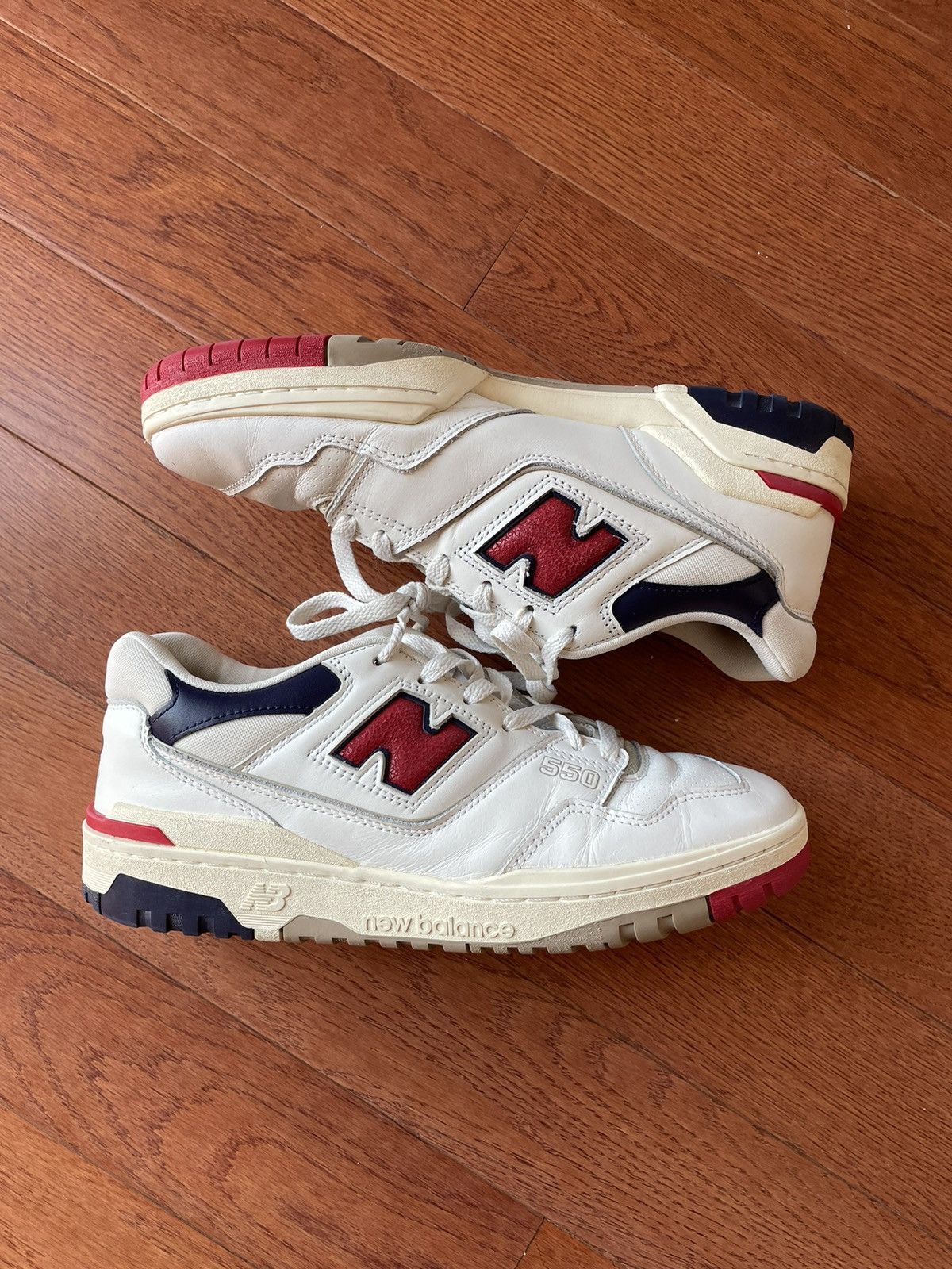 Aime Leon Dore × New Balance New Balance x Aime Leon Dore ALD 550 White Navy Red Size 10 Size US 10 / EU 43 - 1 Thumbnail