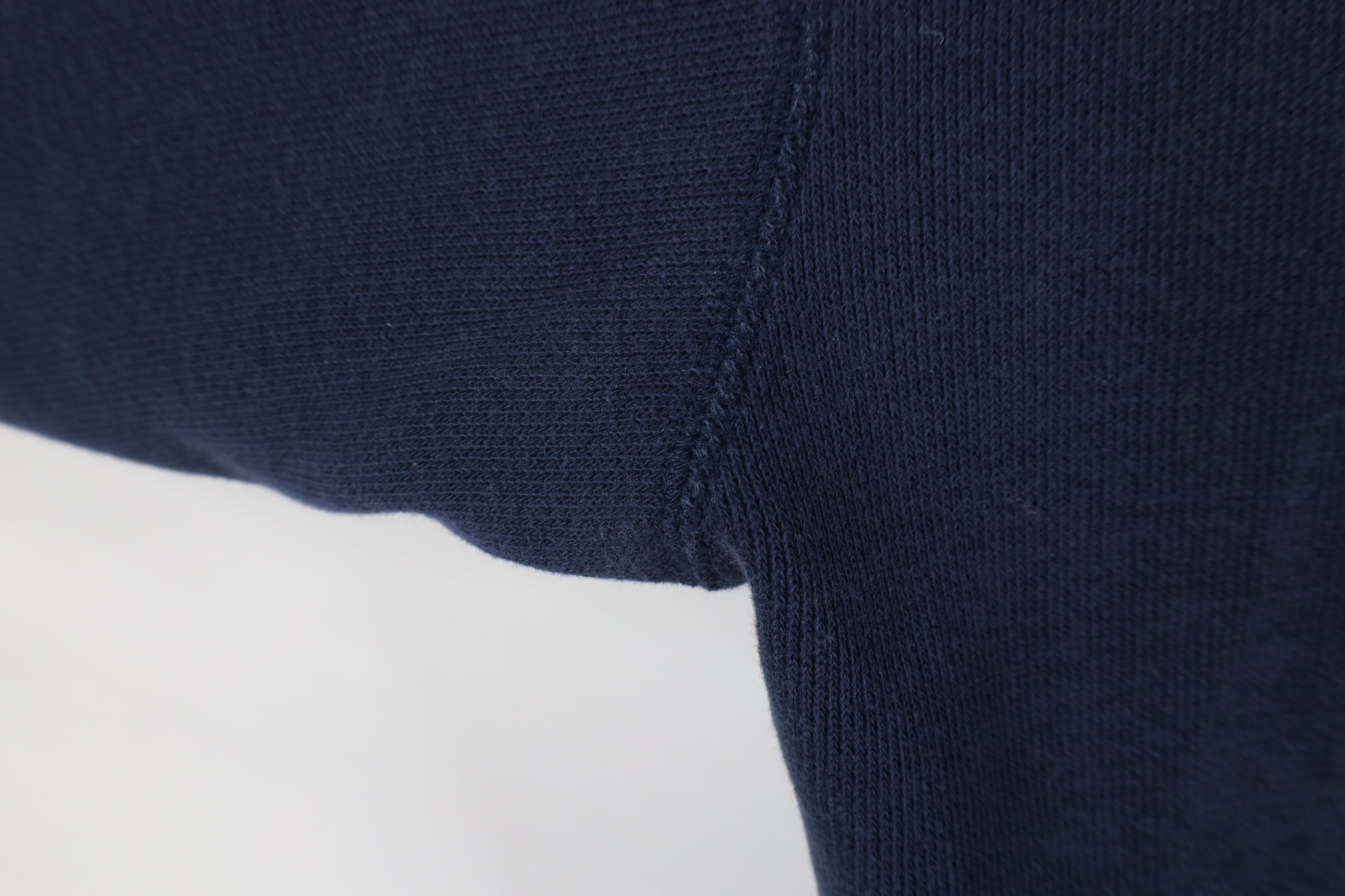 Vintage Vintage 90s Streetwear Ribbed Knit Crewneck Sweater Blue Size US XL / EU 56 / 4 - 7 Thumbnail