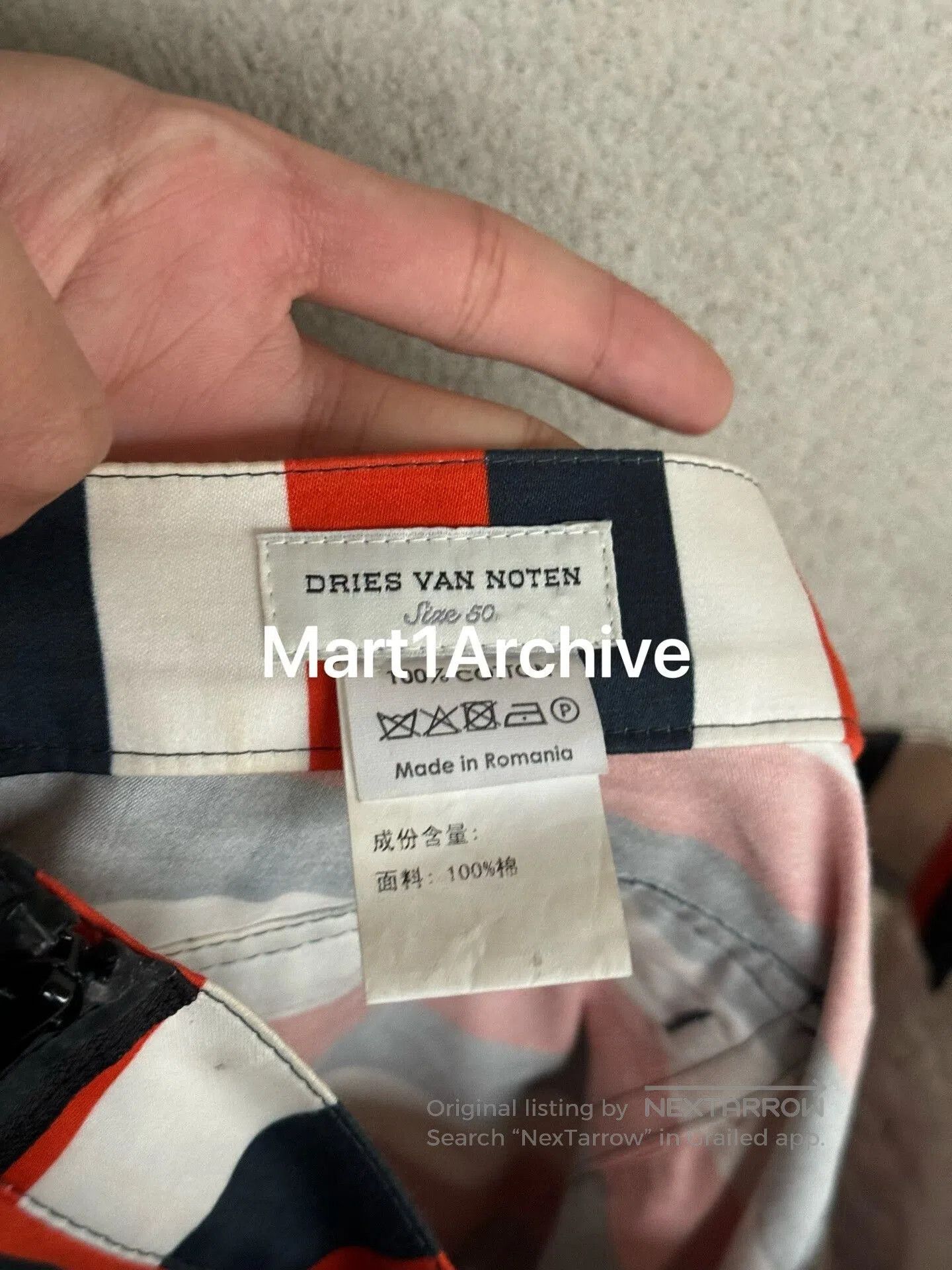 Dries Van Noten Dries Van Noten Zebra Print Zip Trousers. Size US 34 / EU 50 - 6 Thumbnail