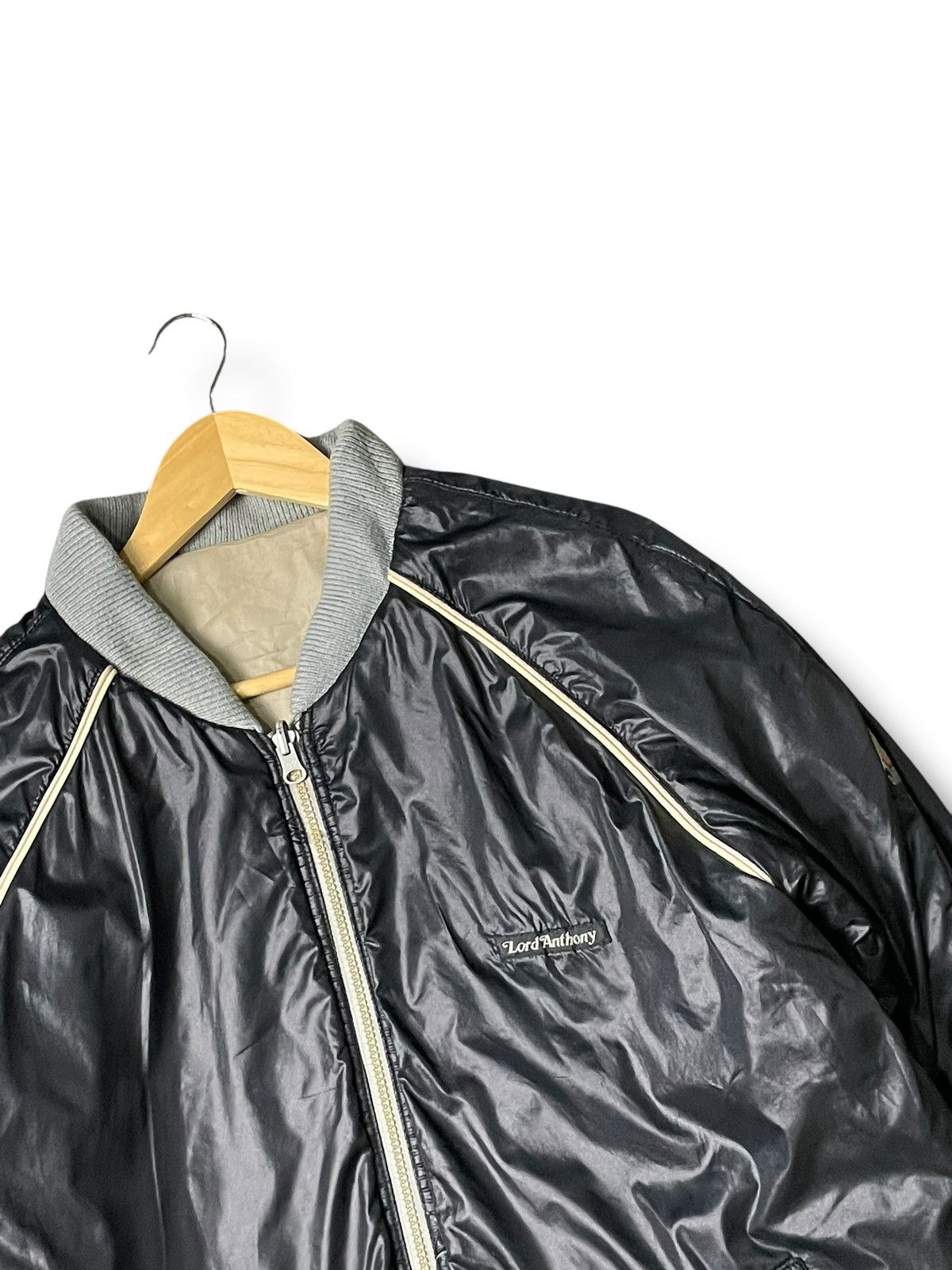 Japanese Brand × Vintage LORD ANTHONY Leather Windbreaker Jacket (77) Size US L / EU 52-54 / 3 - 2 Thumbnail
