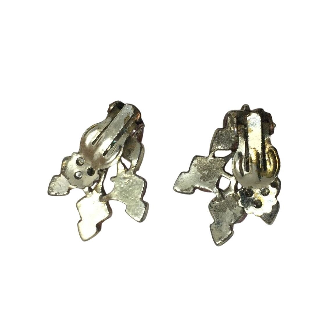 Other Women's Beautiful Gold, Purple, and Pink Clip On Earrings Size ONE SIZE - 2 Thumbnail