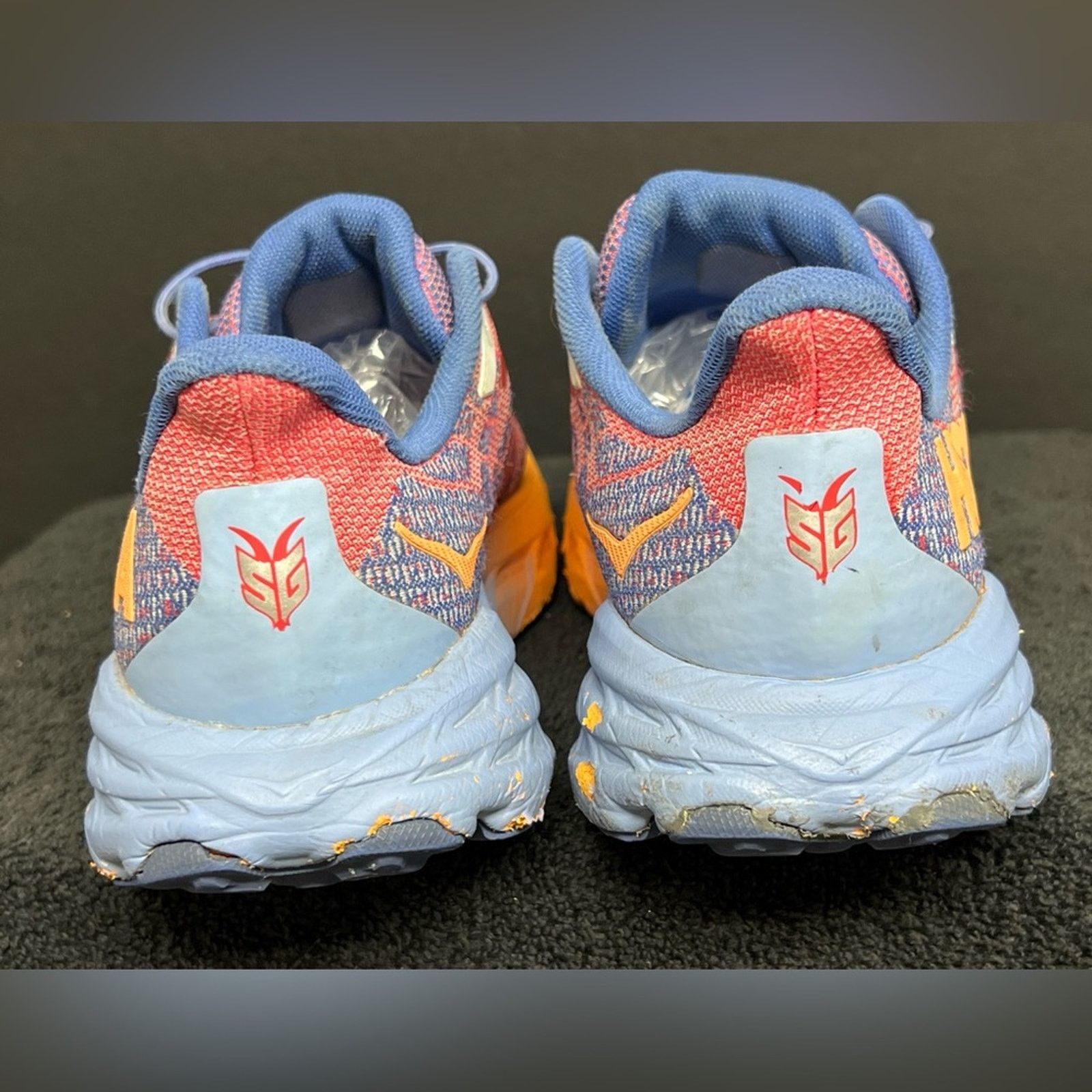 Hoka Hoka One One SpeedGoat 5 Blue Coral Camellia Women Sz 8 6.5Y Size US 8 / IT 38 - 7 Thumbnail
